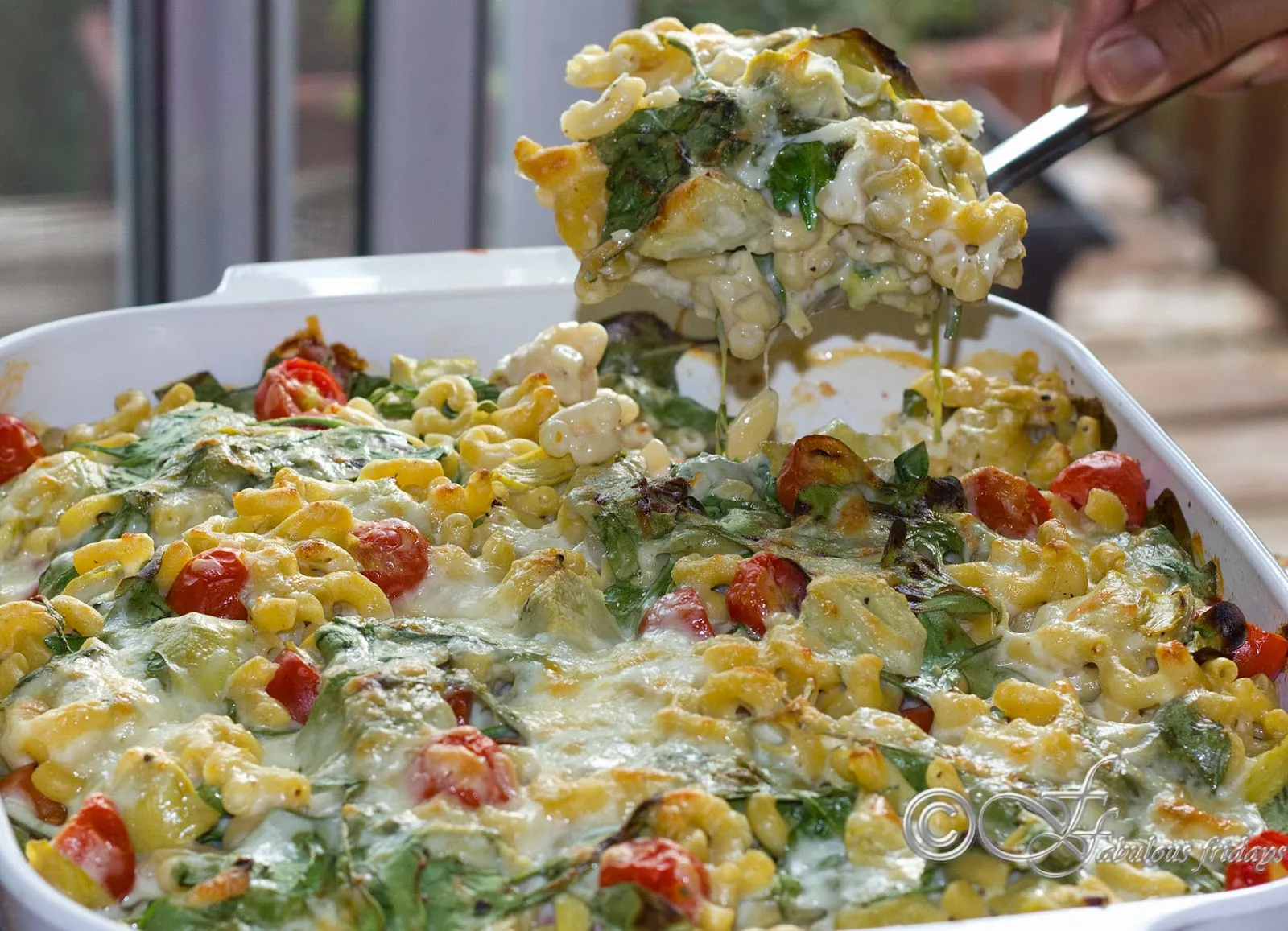Spinach Artichoke Baked Pasta