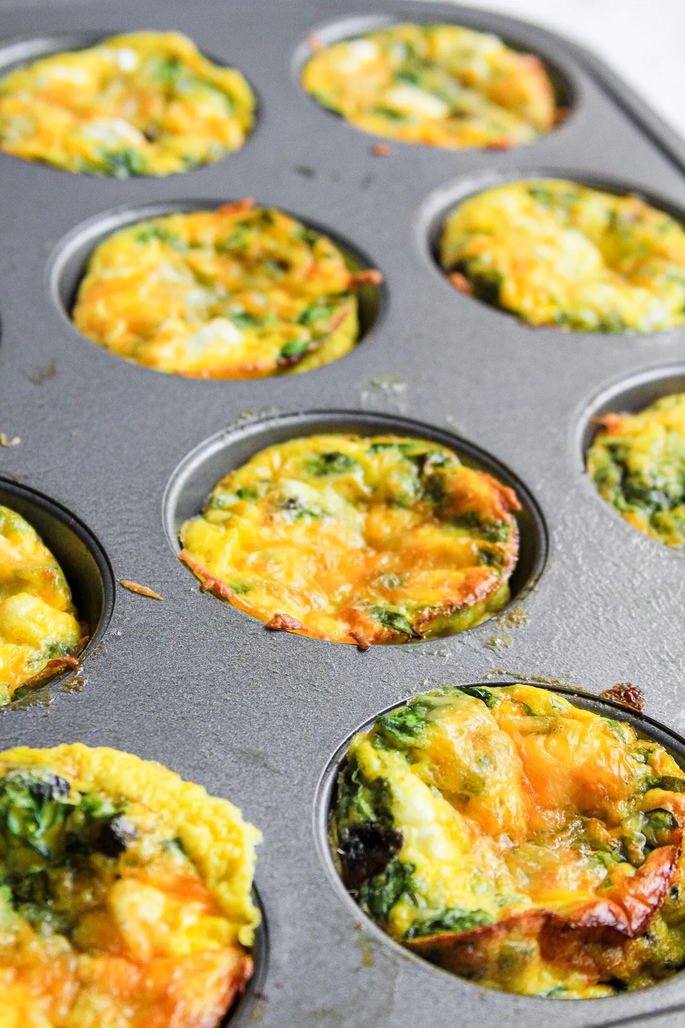 Spinach Feta Mini Frittatas