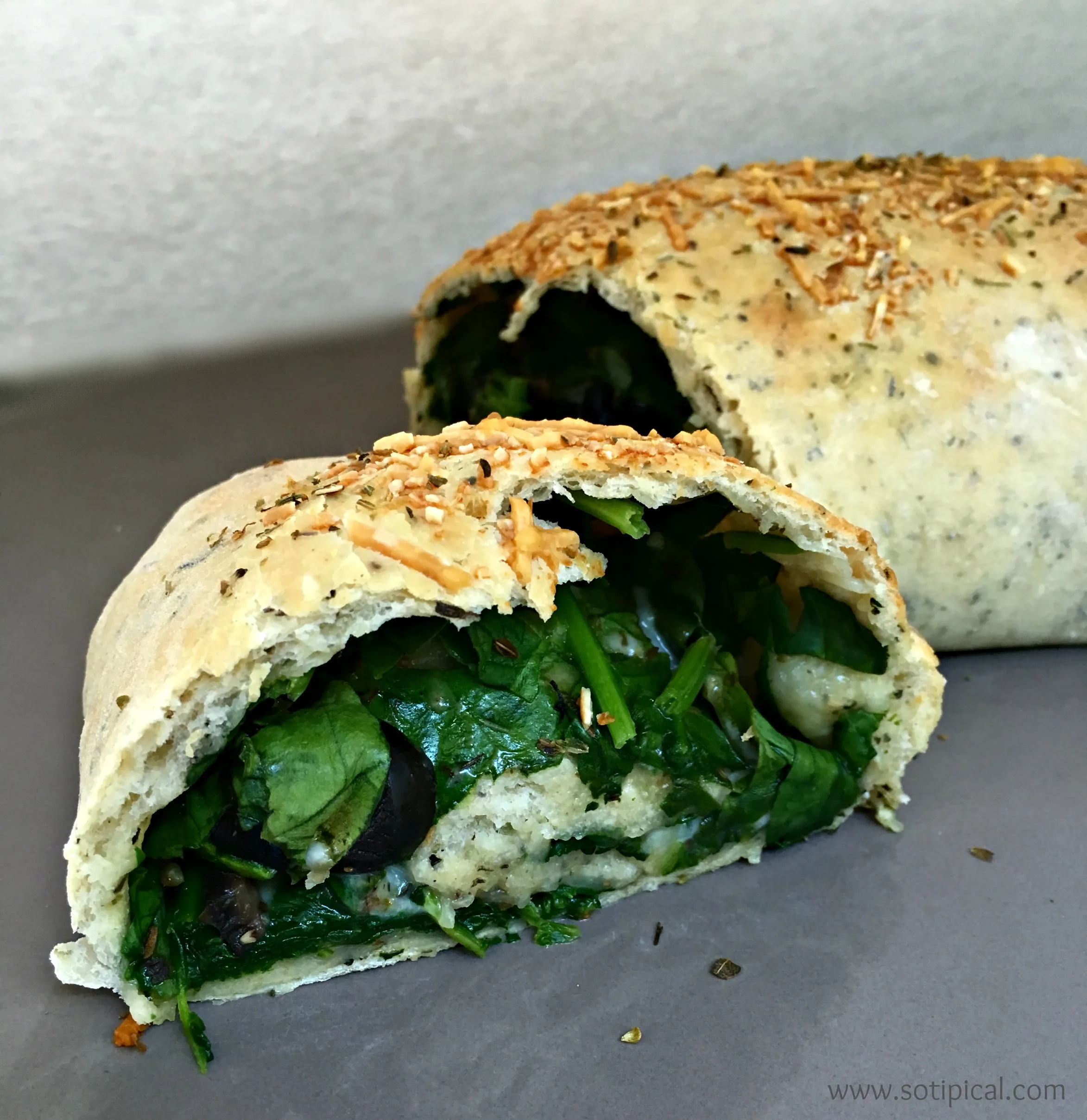 Spinach Filled Bread Microwave