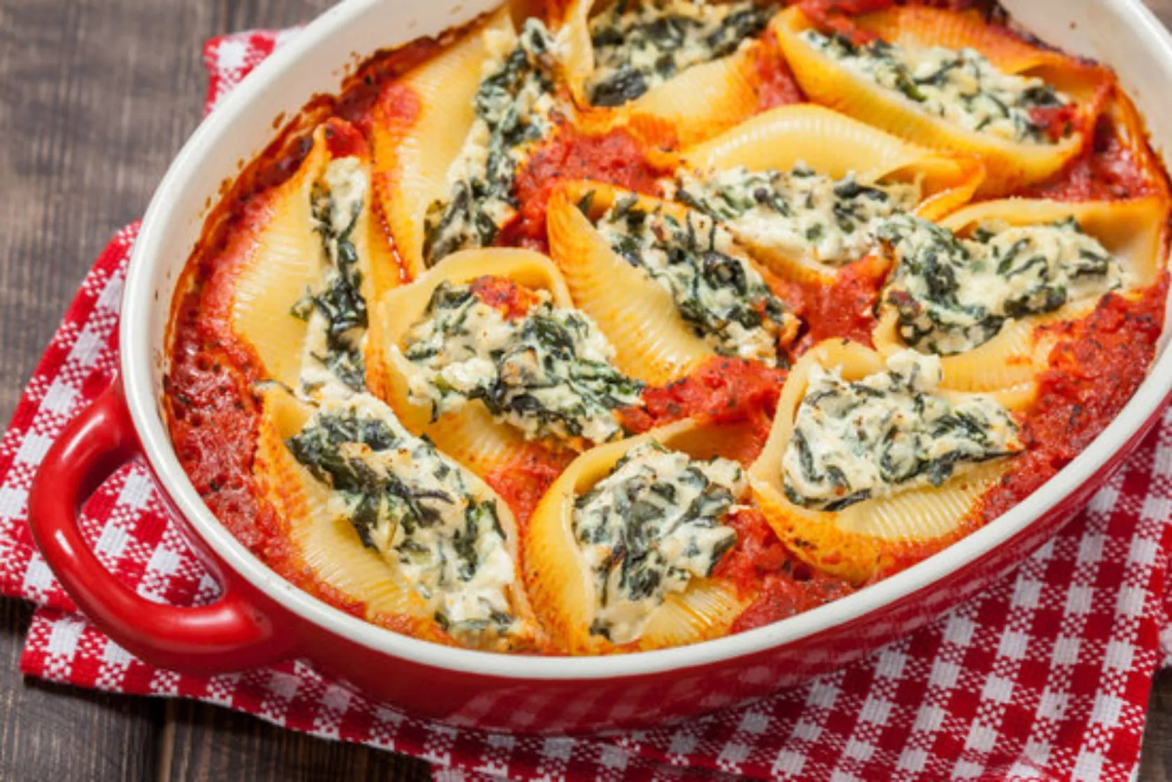 Spinach Ricotta Stuffed Shells