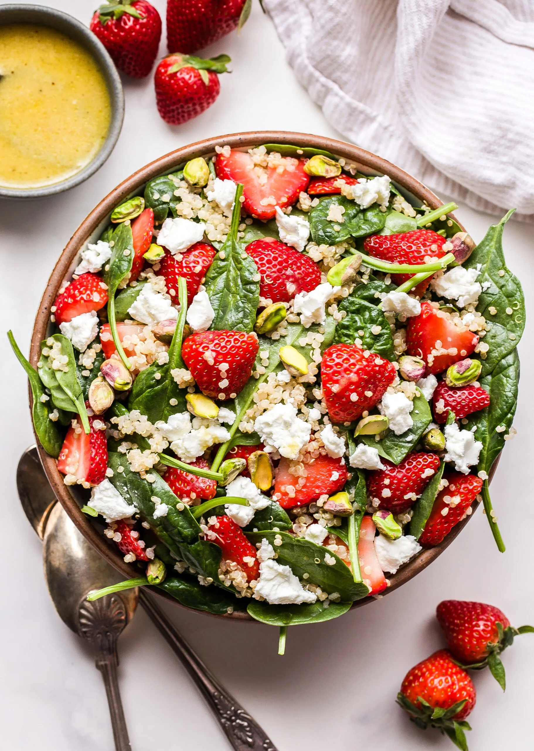 Spinach Strawberry Quinoa Salad