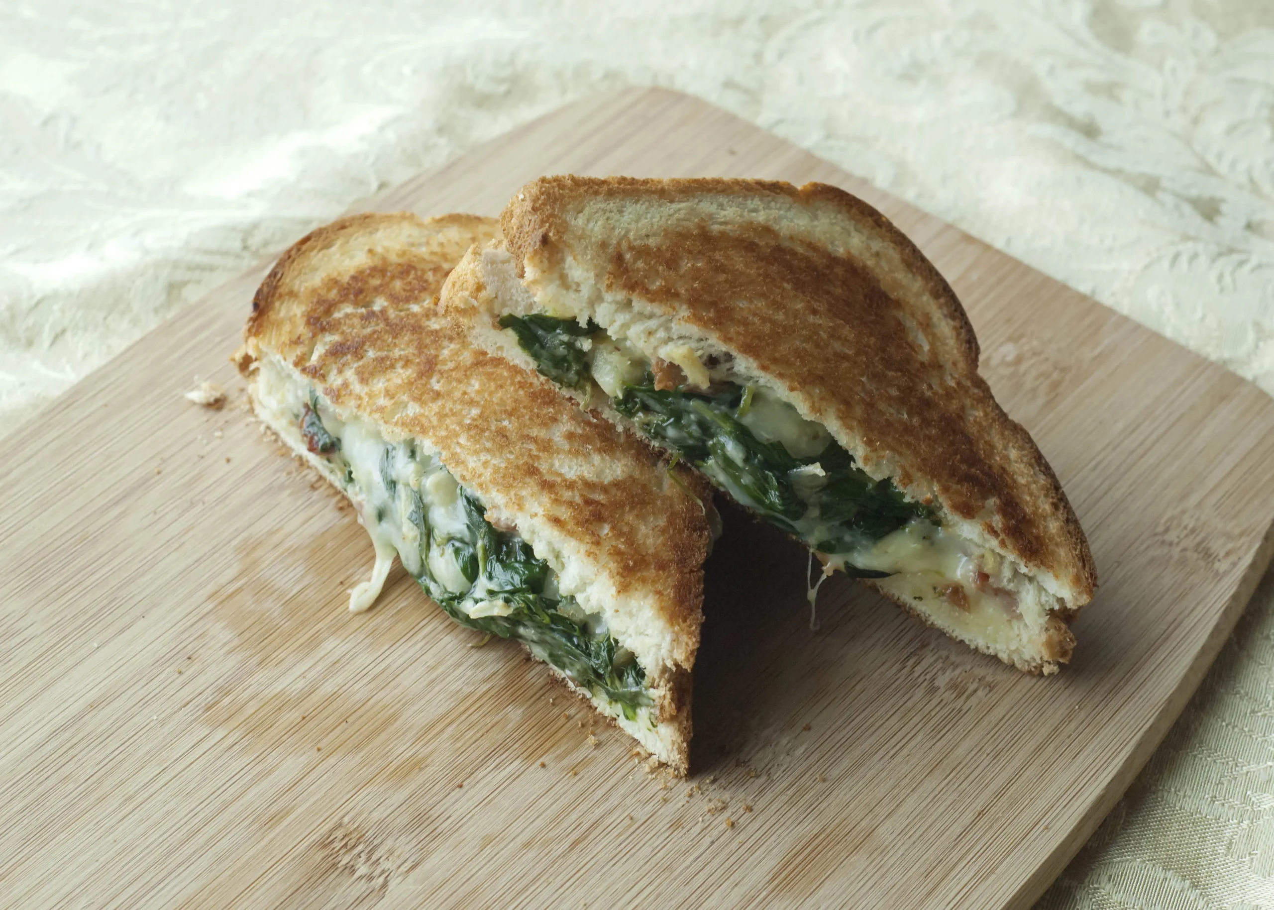 Spinach and Artichoke Breakfast Sandwich
