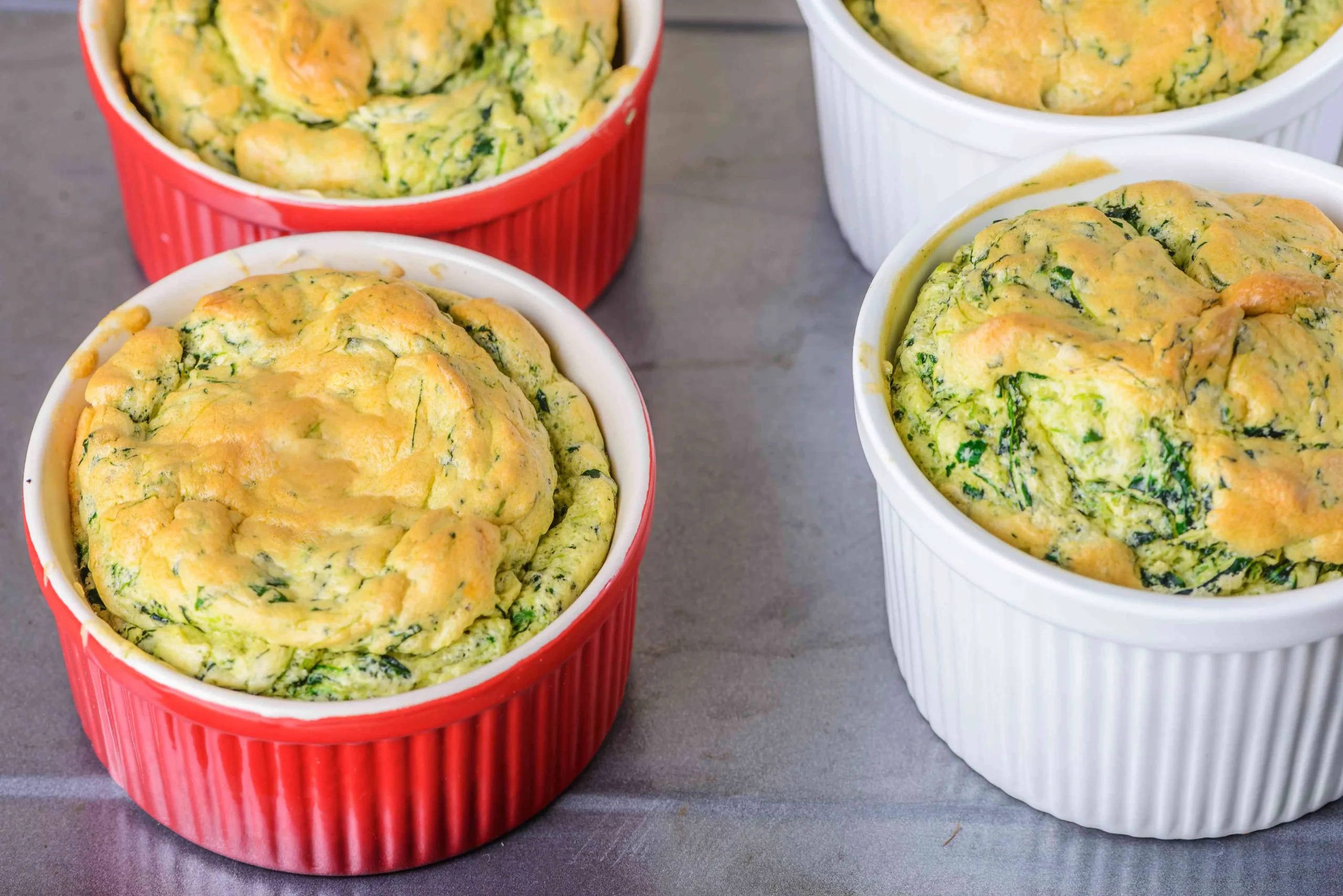Spinach and Cheese Souffle