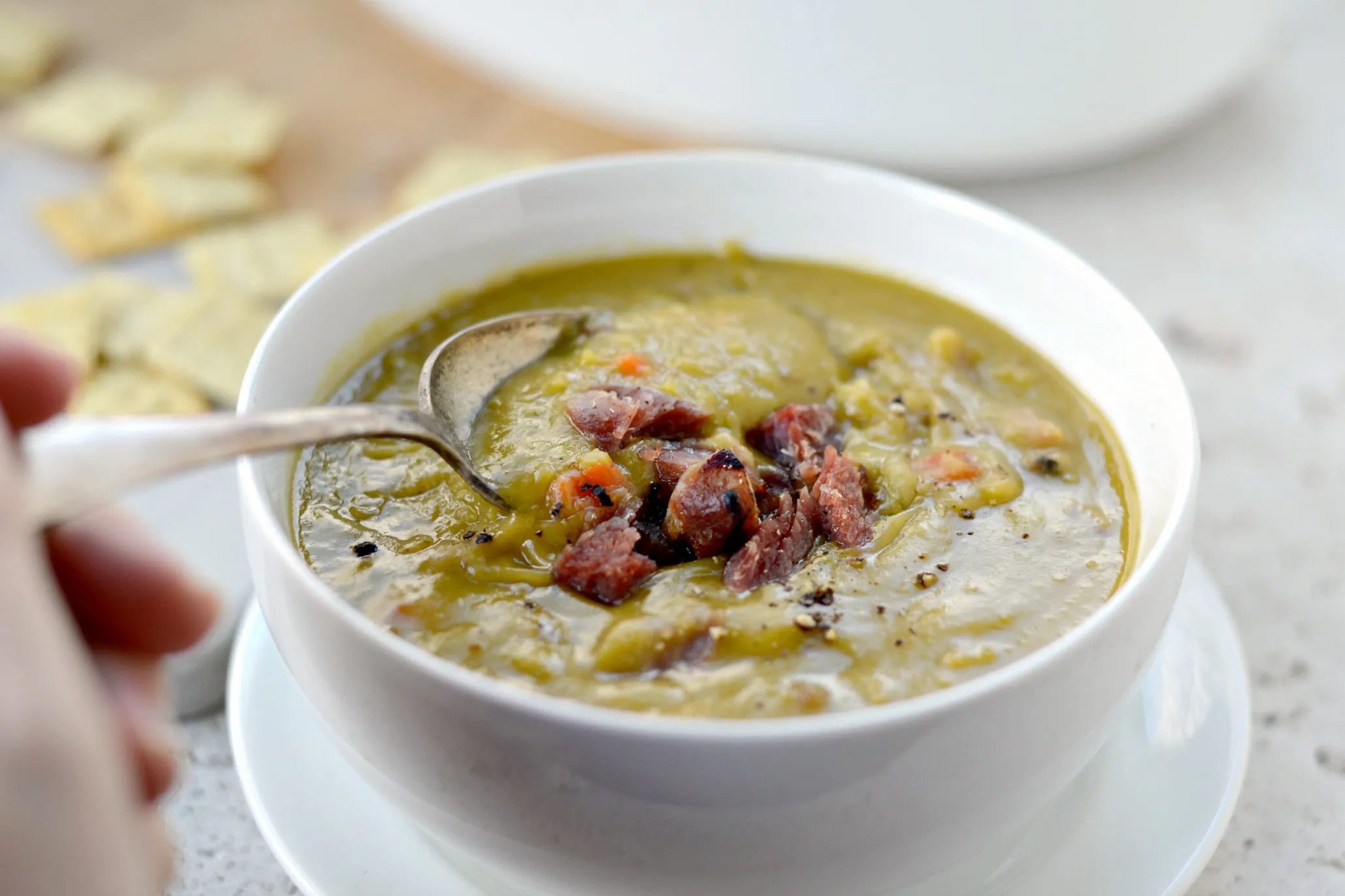 Split Pea Soup with Country Ham