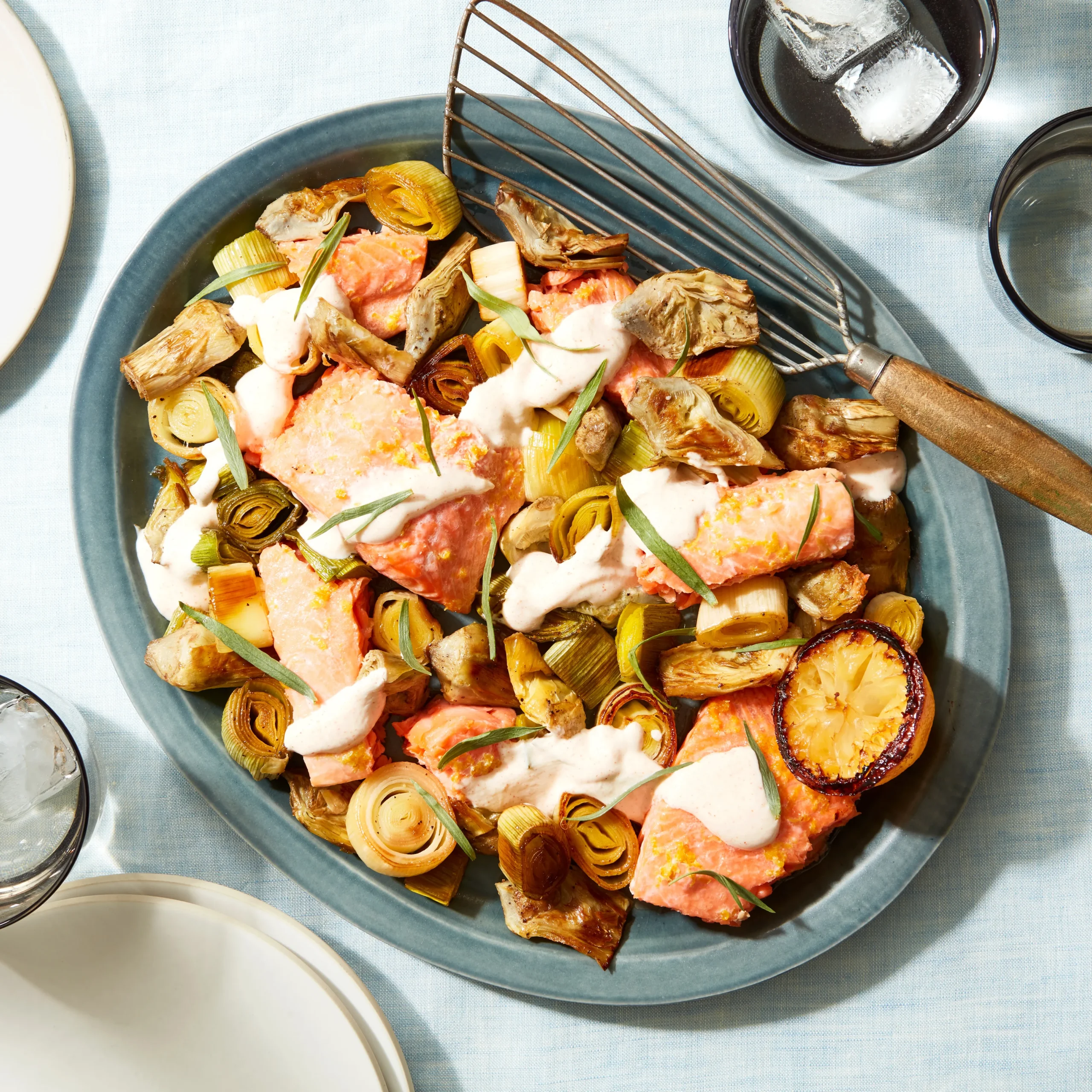 Spring Sheet Pan Salmon