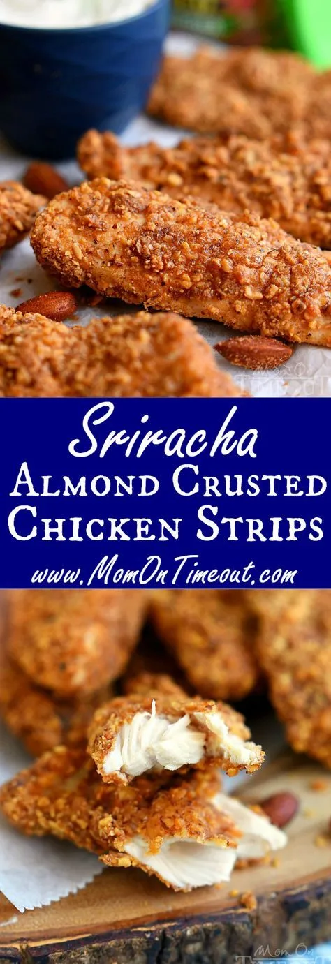 Sriracha Almond Crusted Chicken Strips