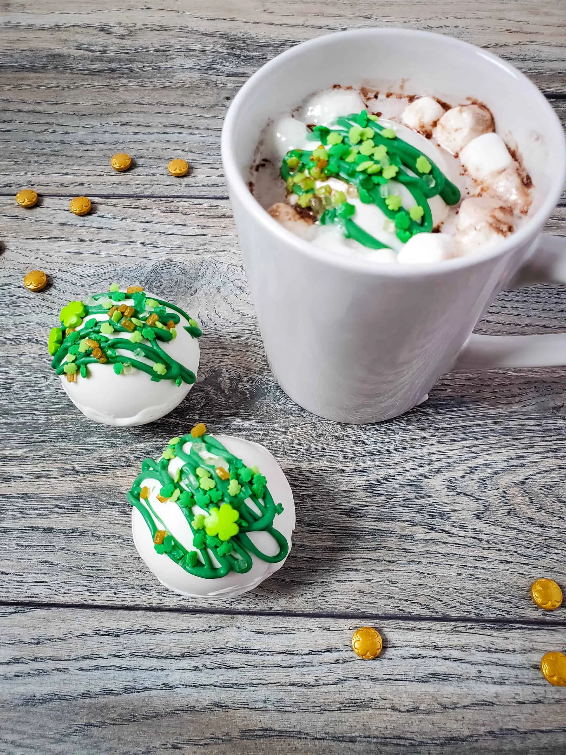 St Patrick's Day Hot Chocolate Bombs