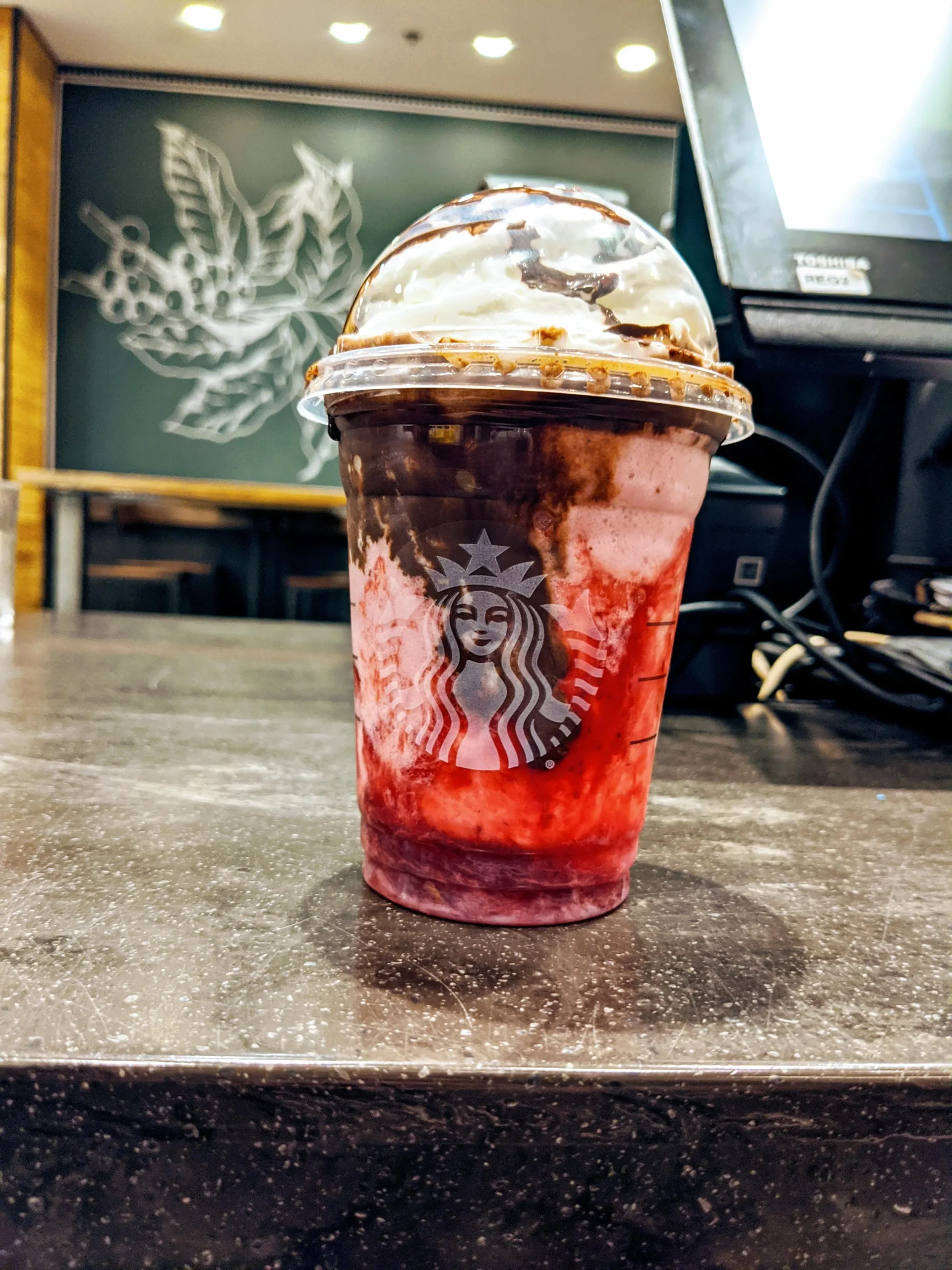 Starbucks Secret Menu Chocolate Covered Strawberry Frappuccino