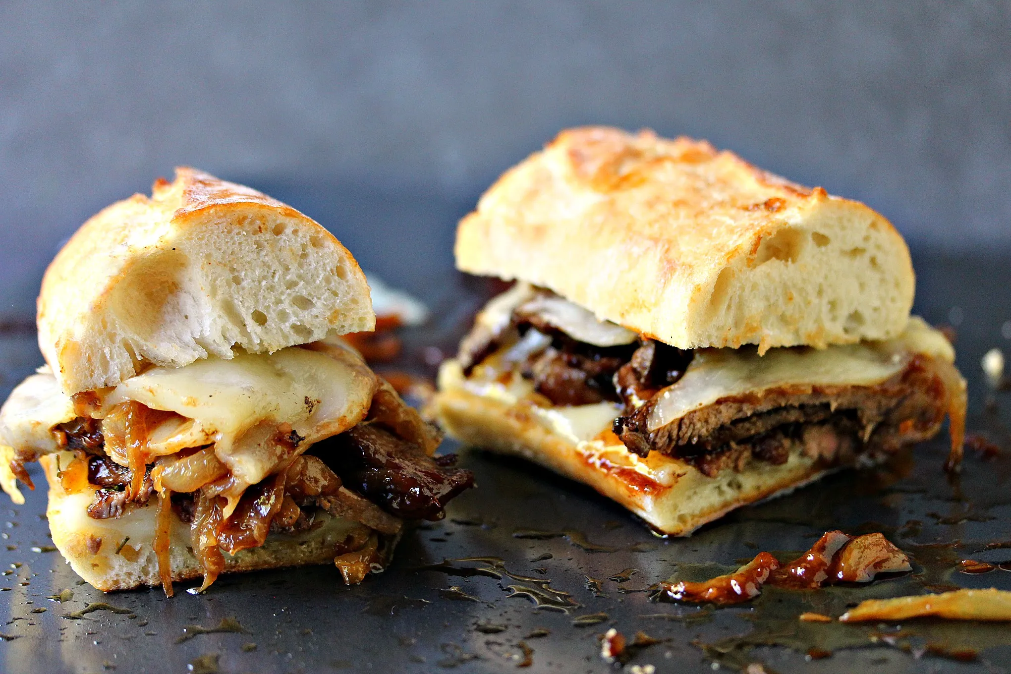 Steak Caramelized Onion Sandwiches
