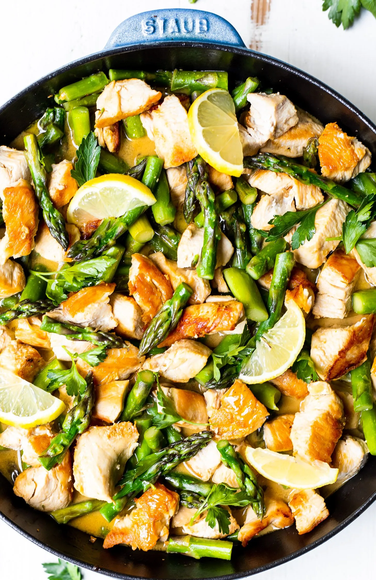 Steamed Chicken with Asparagus