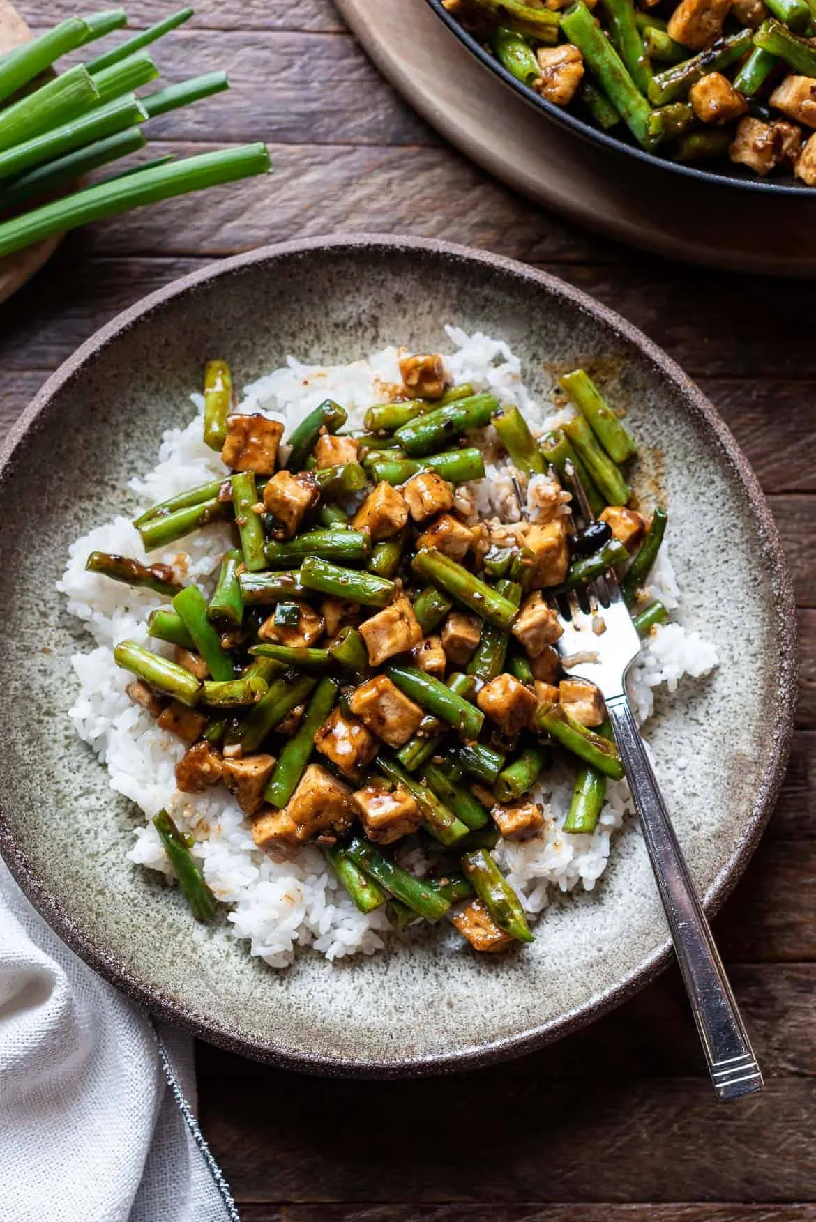 Stir Fried String Beans with Tofu in Black Bean Sauce