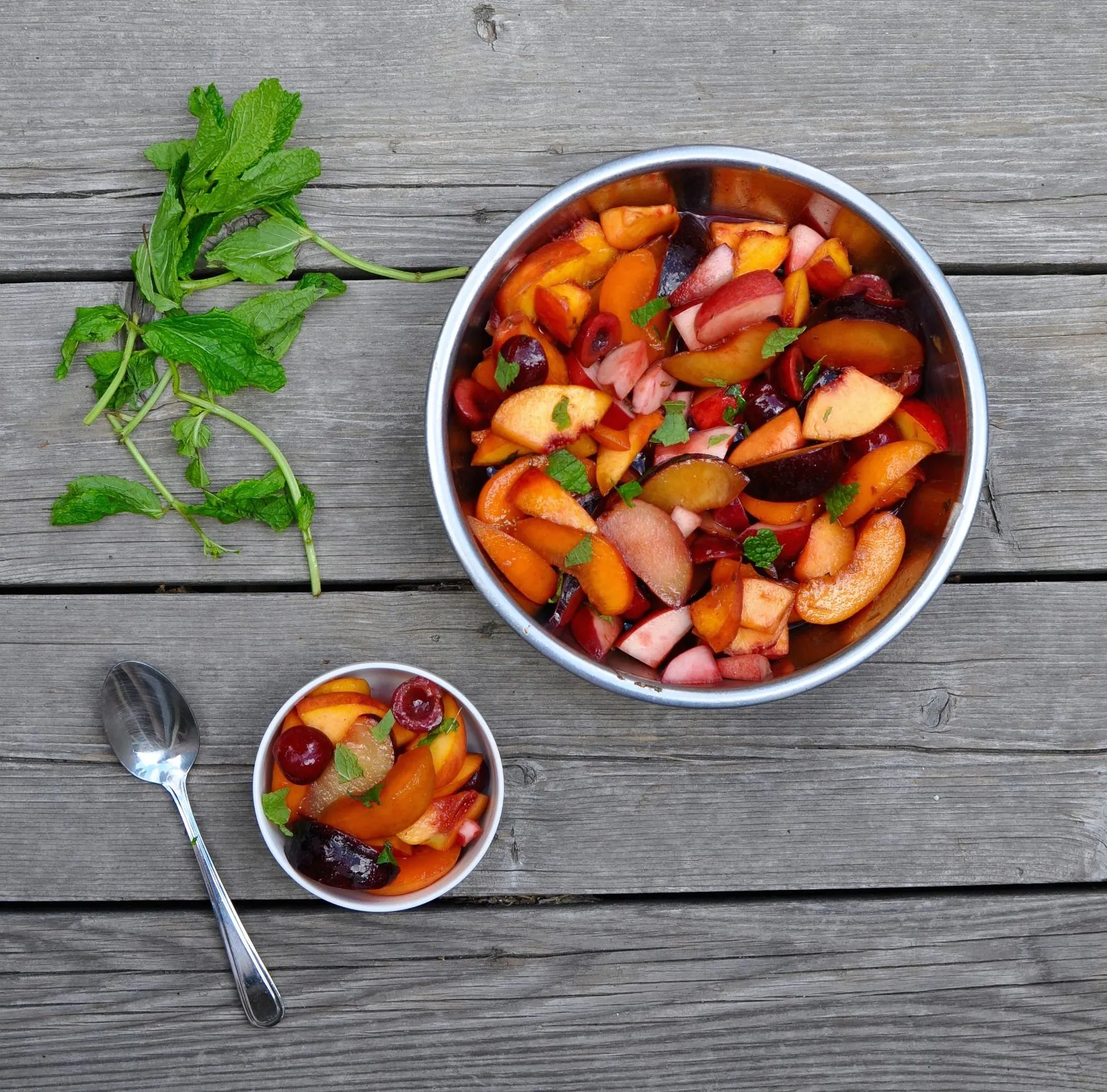 Stone Fruit Hibiscus Salad