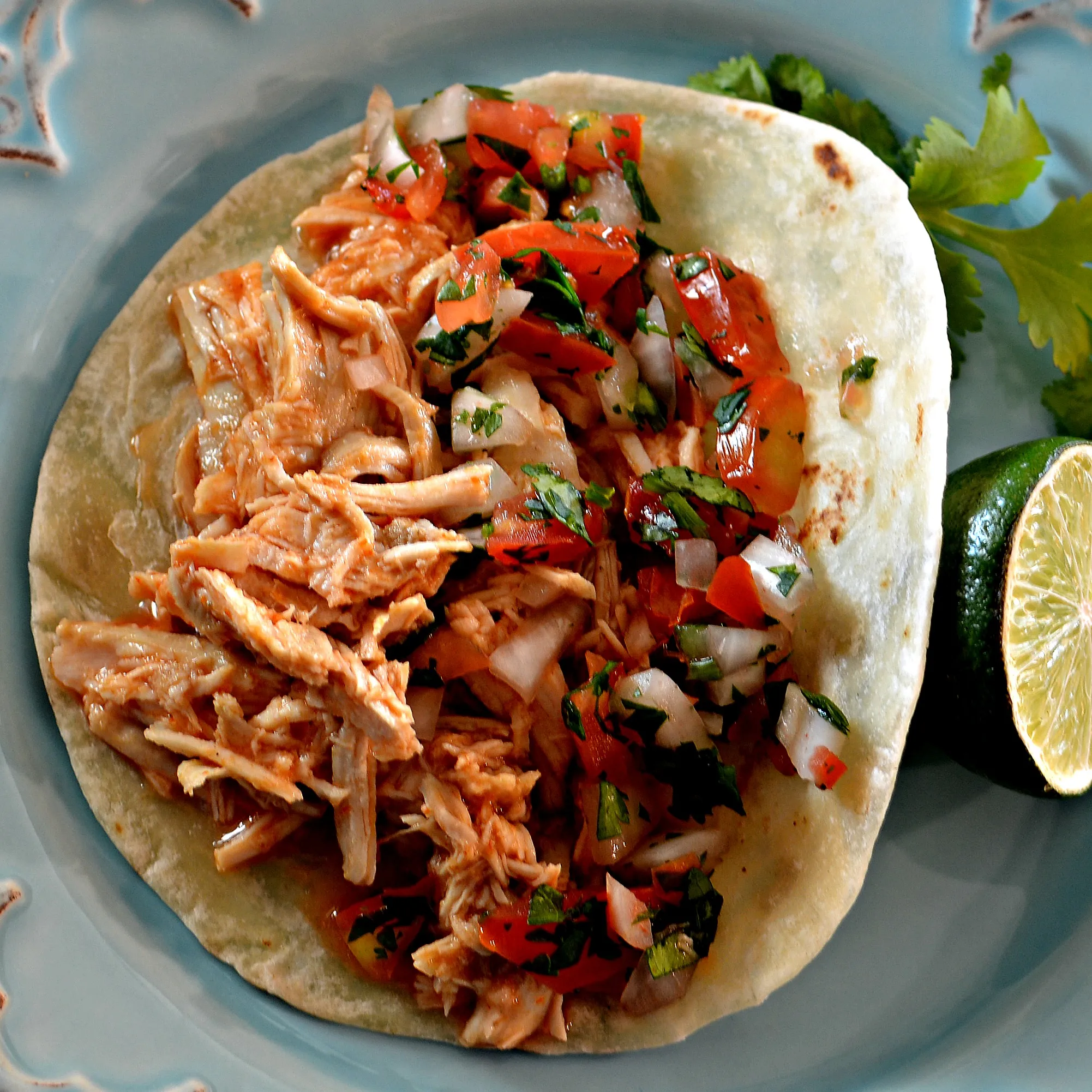 Stovetop Shredded Chicken Taco Filling