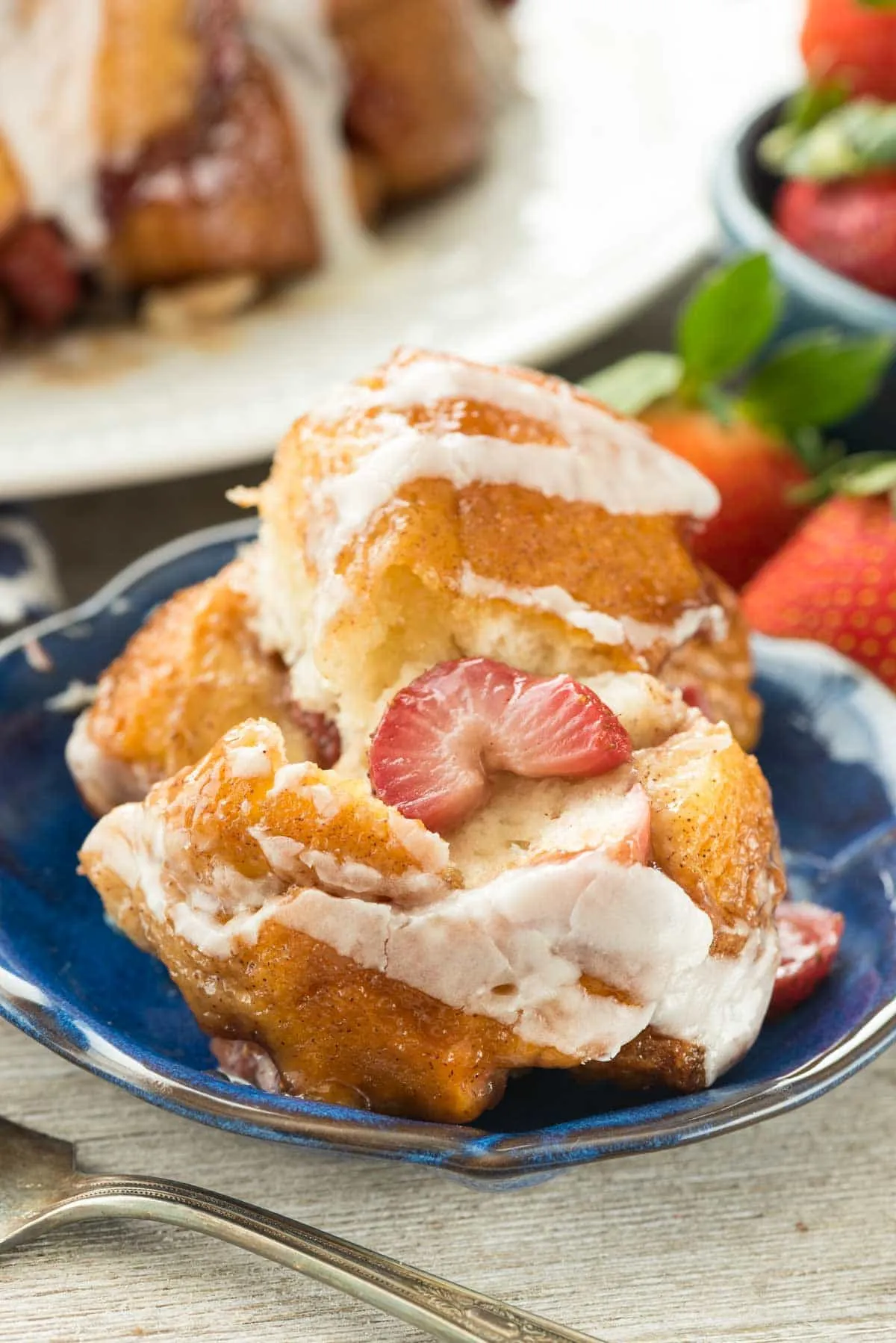Strawberry Chocolate Monkey Bread Pie