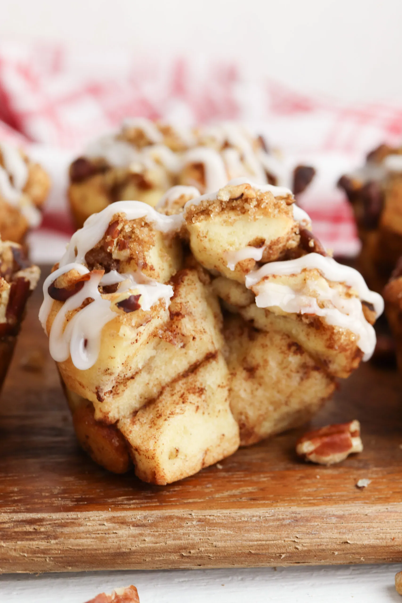 Strawberry Cinnamon Roll Muffins