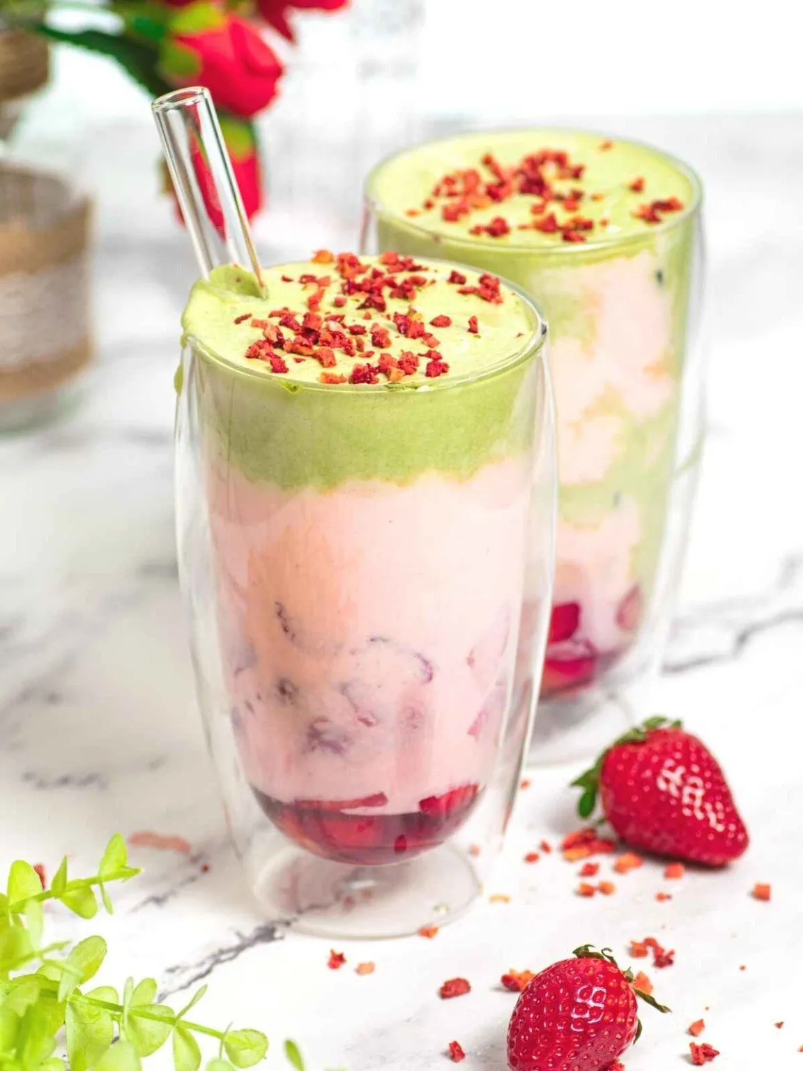 Strawberry Matcha Latte Starbucks Copycat
