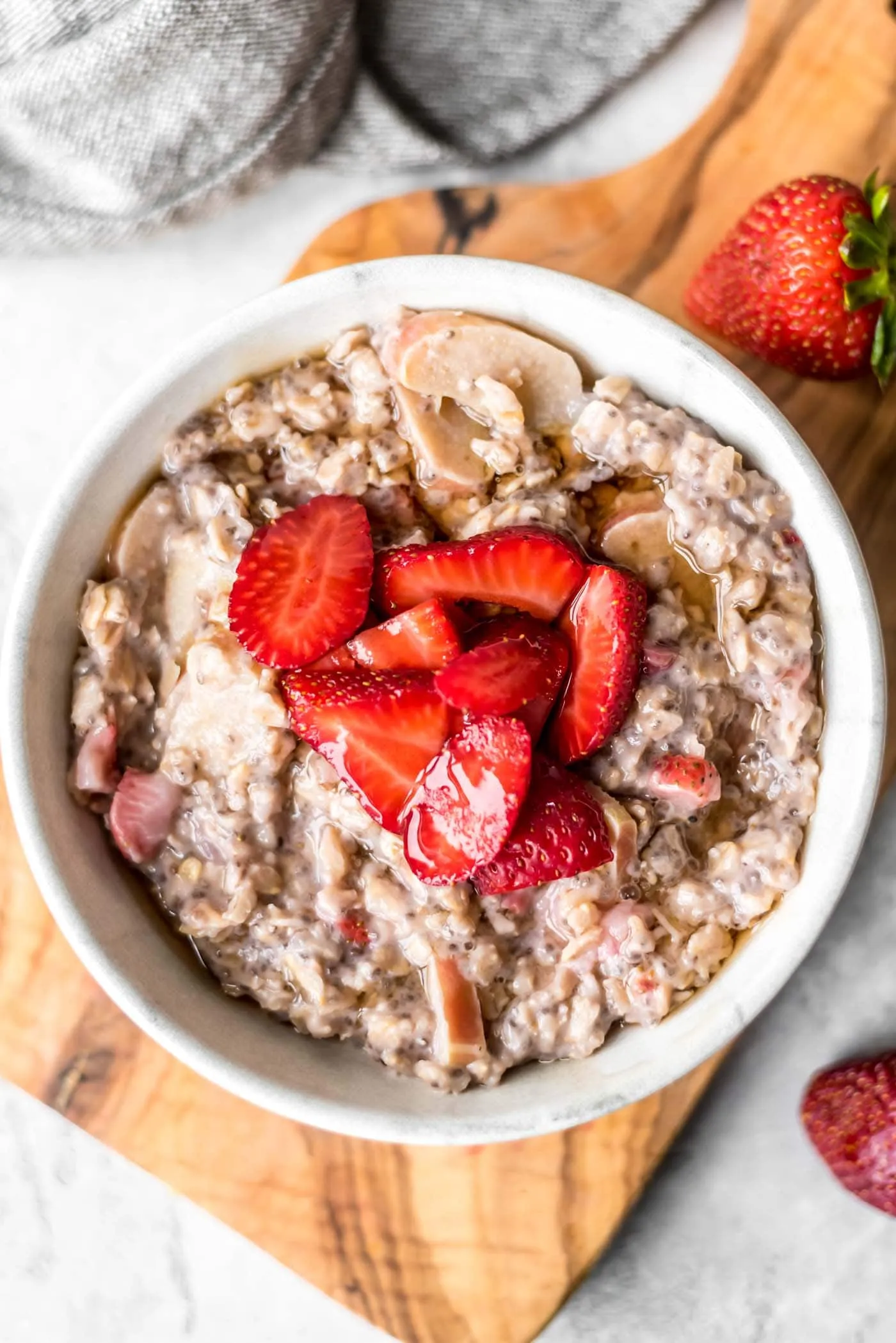 Strawberry Rhubarb Oat and Walnut