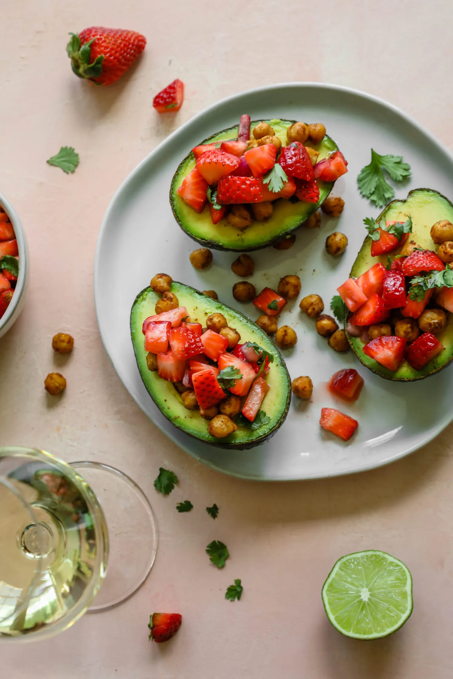 Strawberry Salsa Avocado Boats