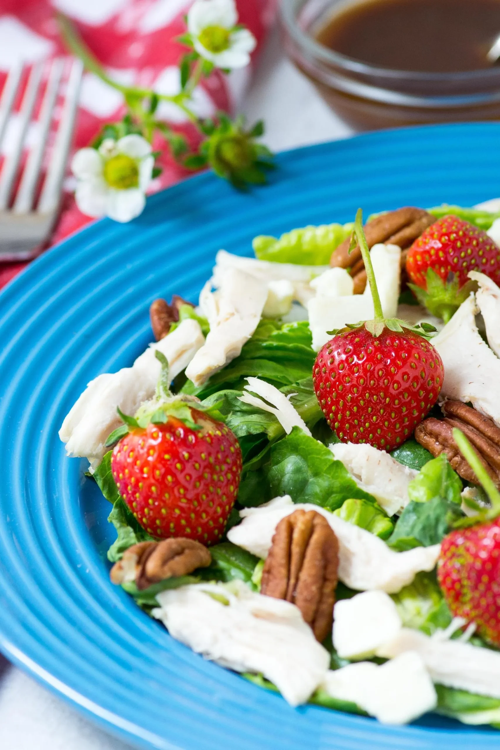 Strawberry Toasted Pecan Chicken Salad