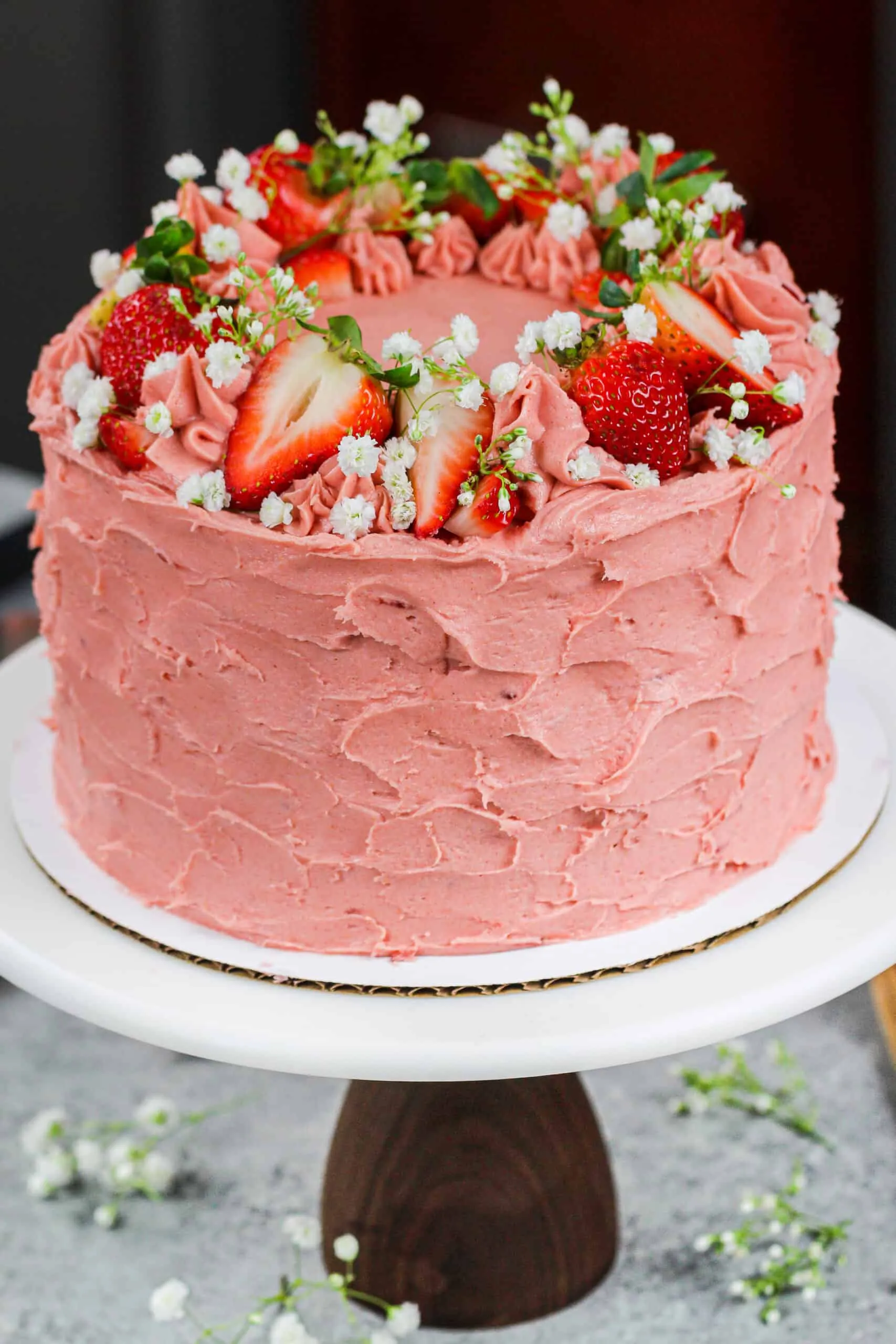 Strawberry Vanilla Sponge Cake