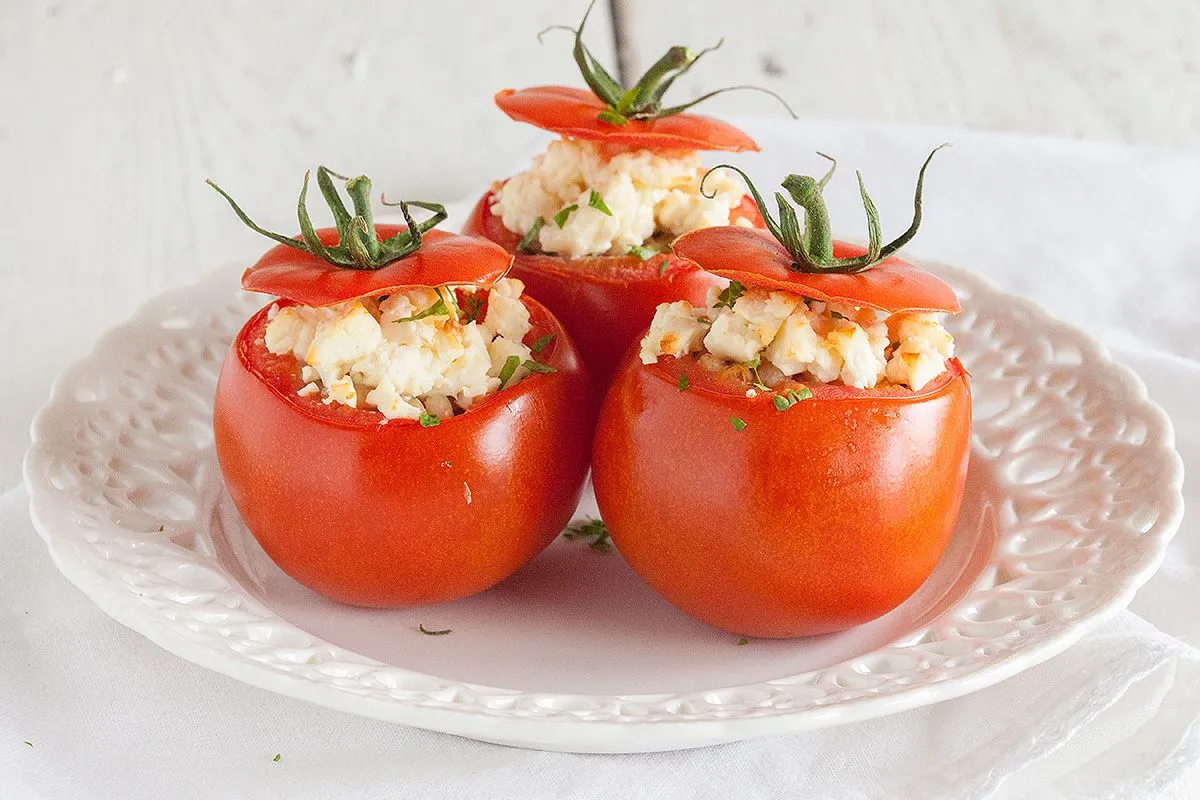 Stuffed Beefy Steak Tomatoes