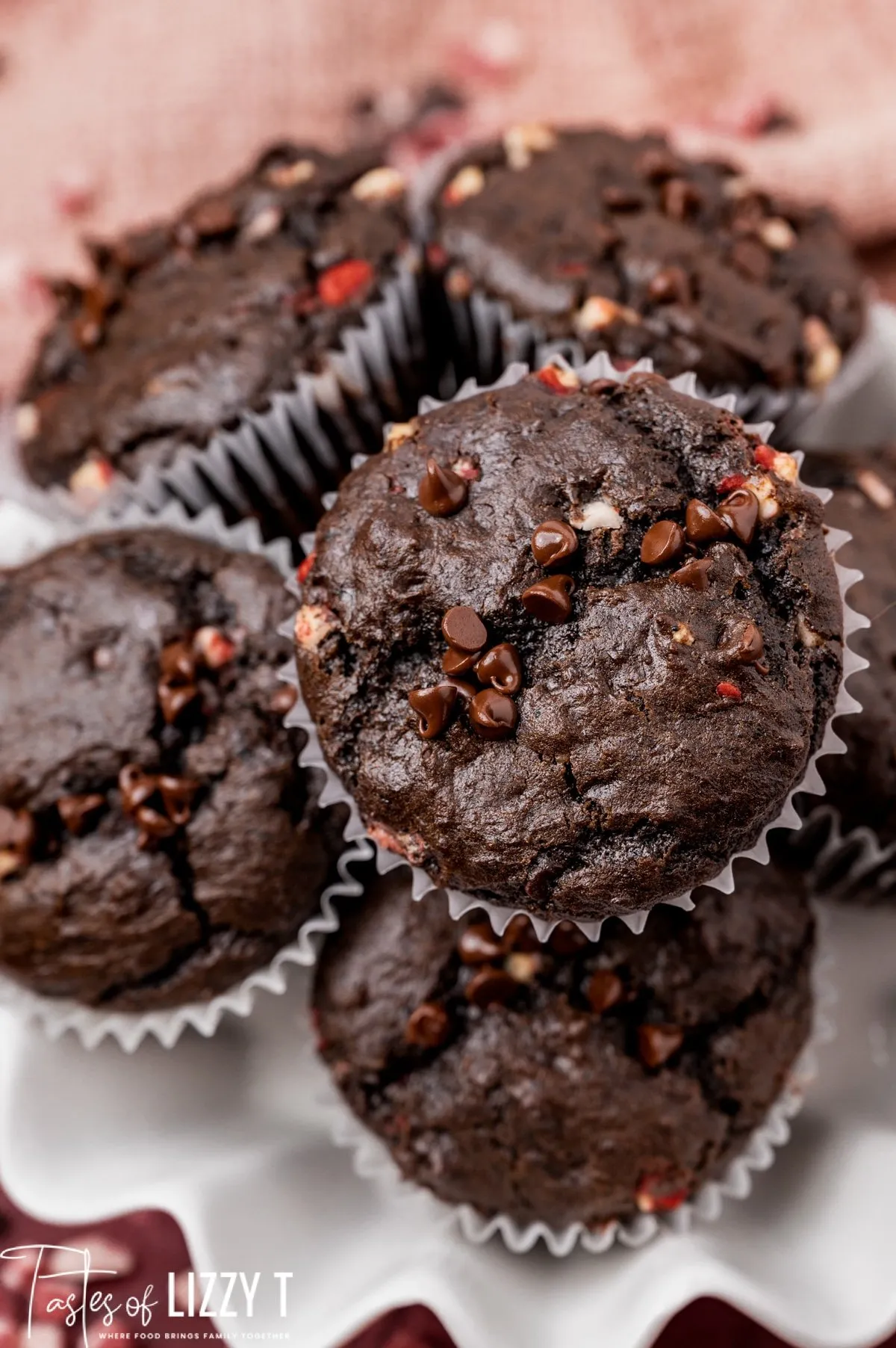 Sugar Cookie Muffins with Peppermint Mocha Glaze