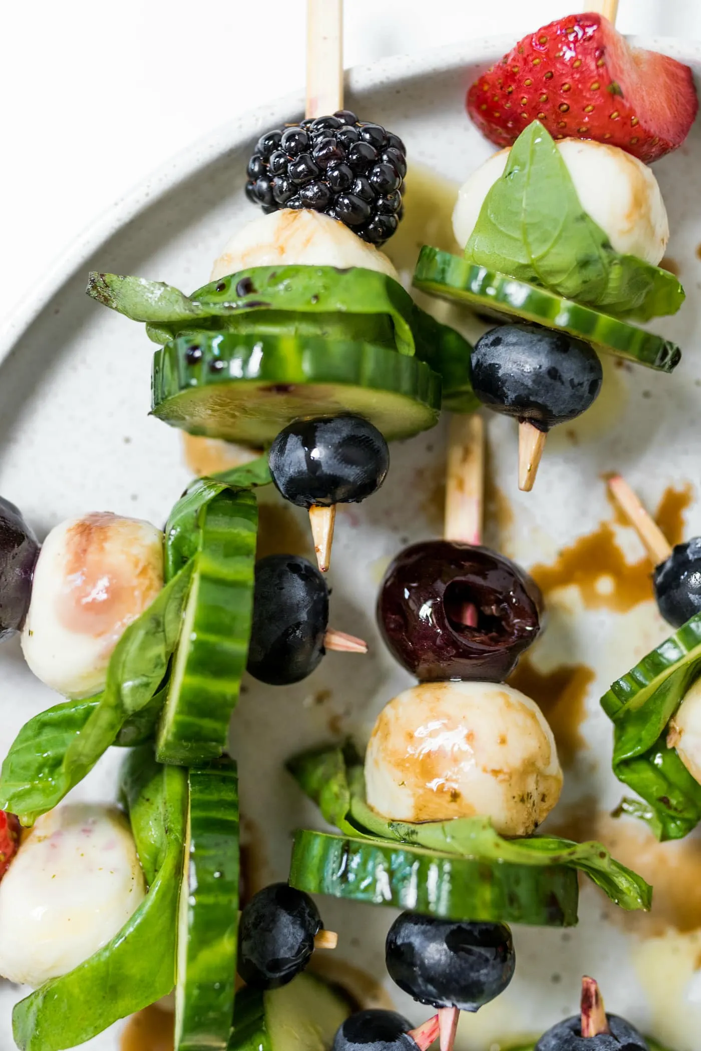 Summer Cucumber Bites on a Stick