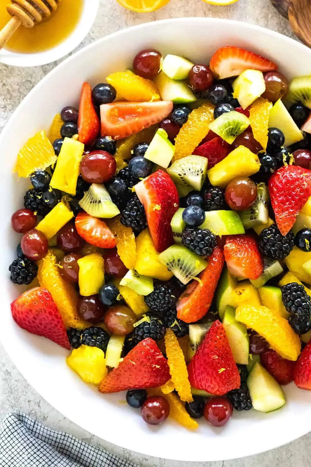 Summer Fruit Salad with Lemon Dressing
