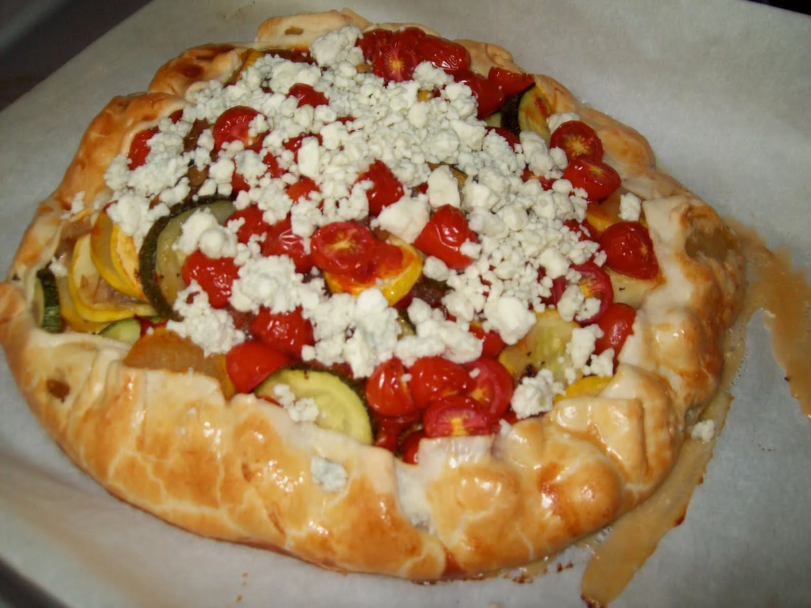 Summer Squash Tomato Pie