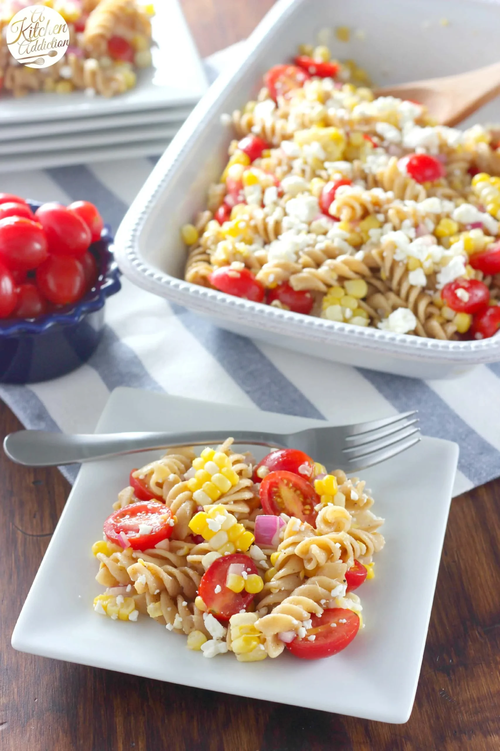 Summer Tomato Corn Pasta