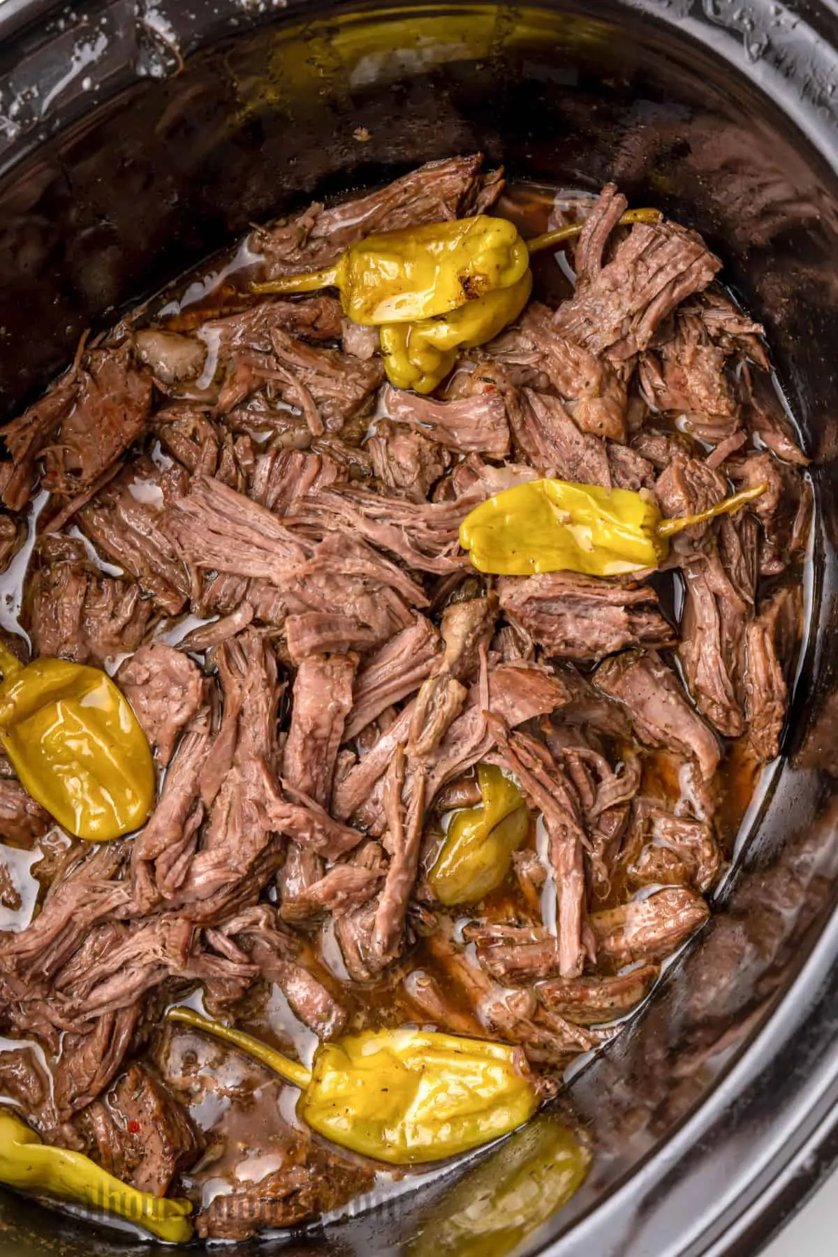 Sunday Slow Cooker Pepperoncini Beef aka Drip Beef