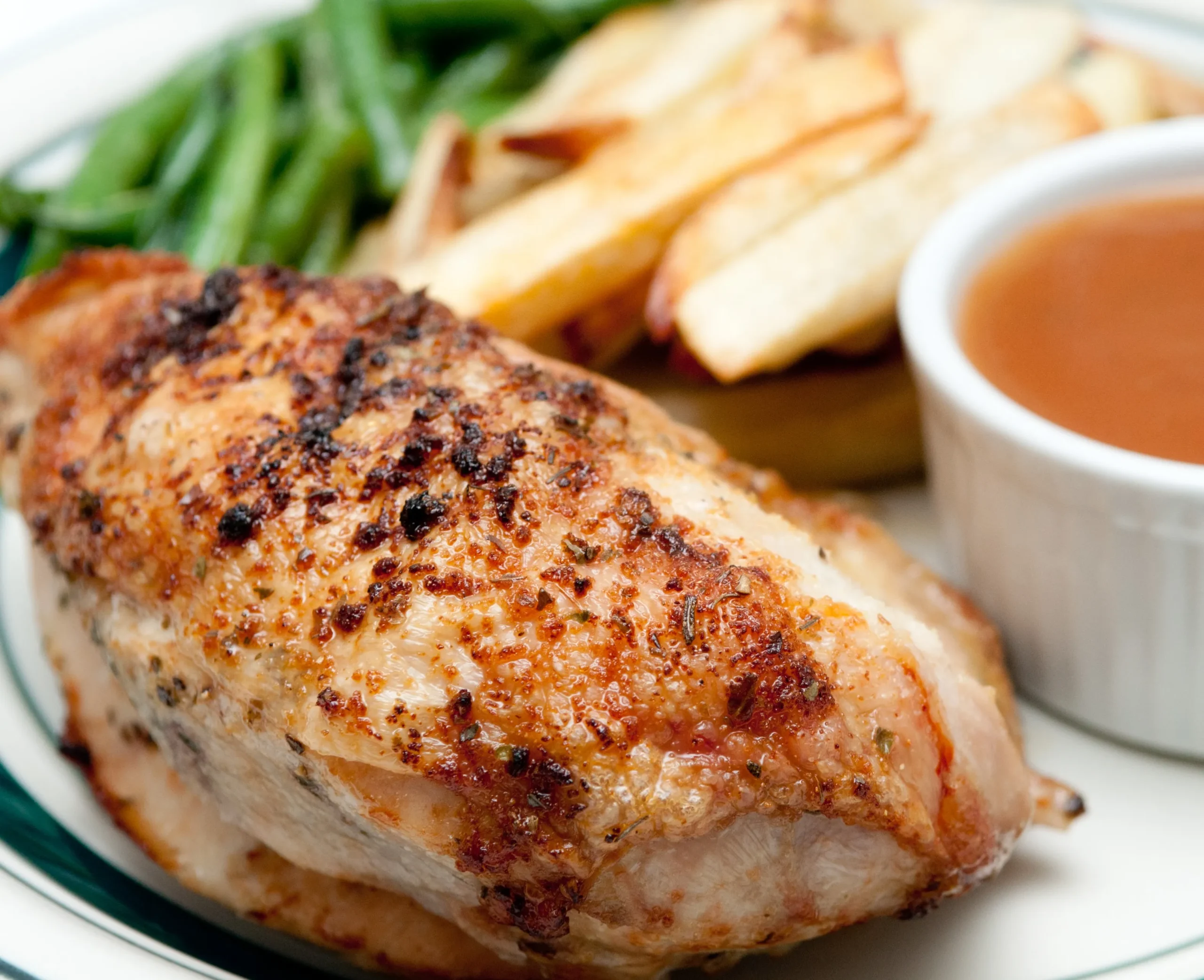 Super Easy Rotisserie Style Crockpot Chicken