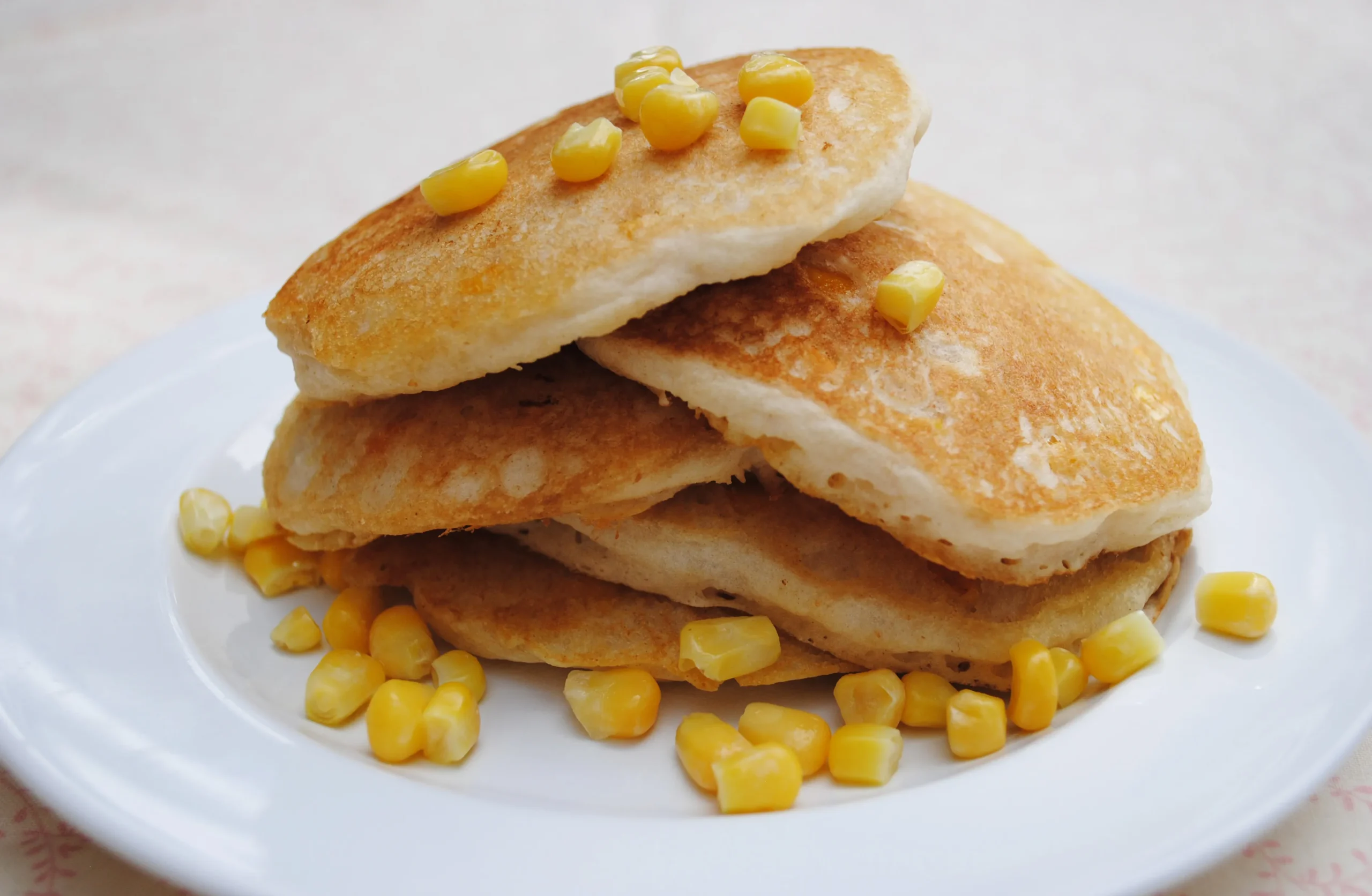 Sweet Corn Pancakes with Cornmeal