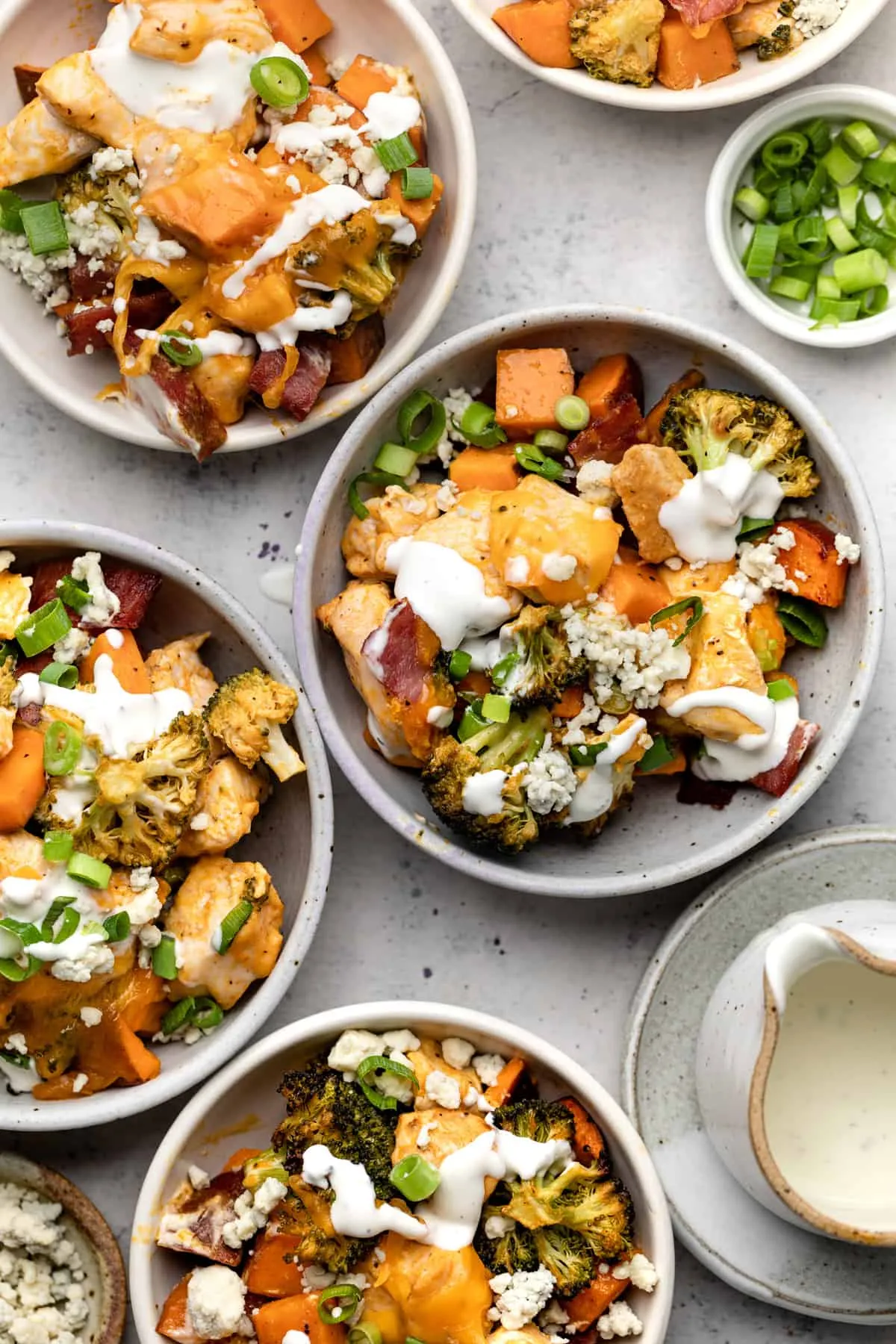 Sweet Potato Buffalo Chicken Casserole