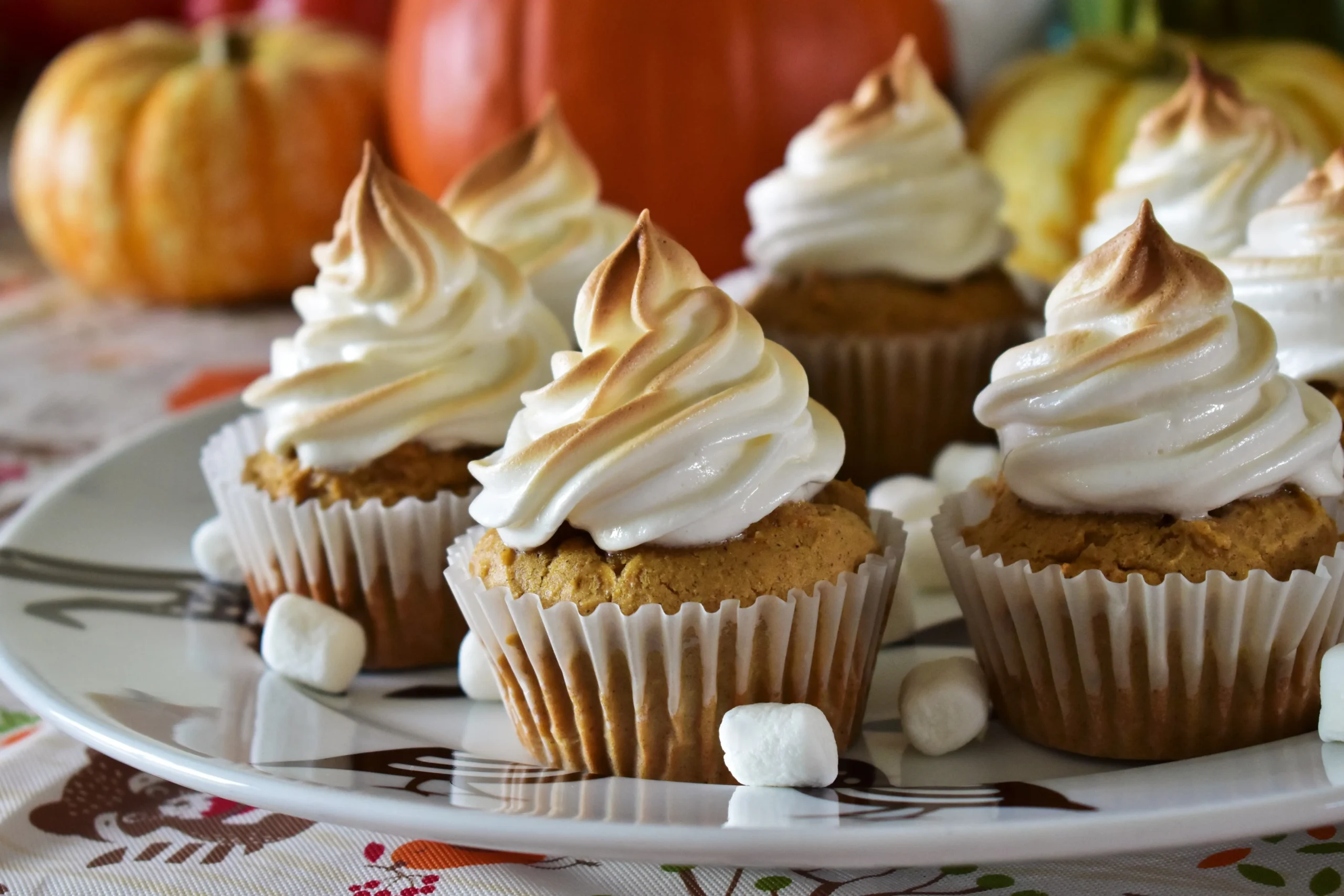Sweet Potato Cupcakes Marshmallow Frosting