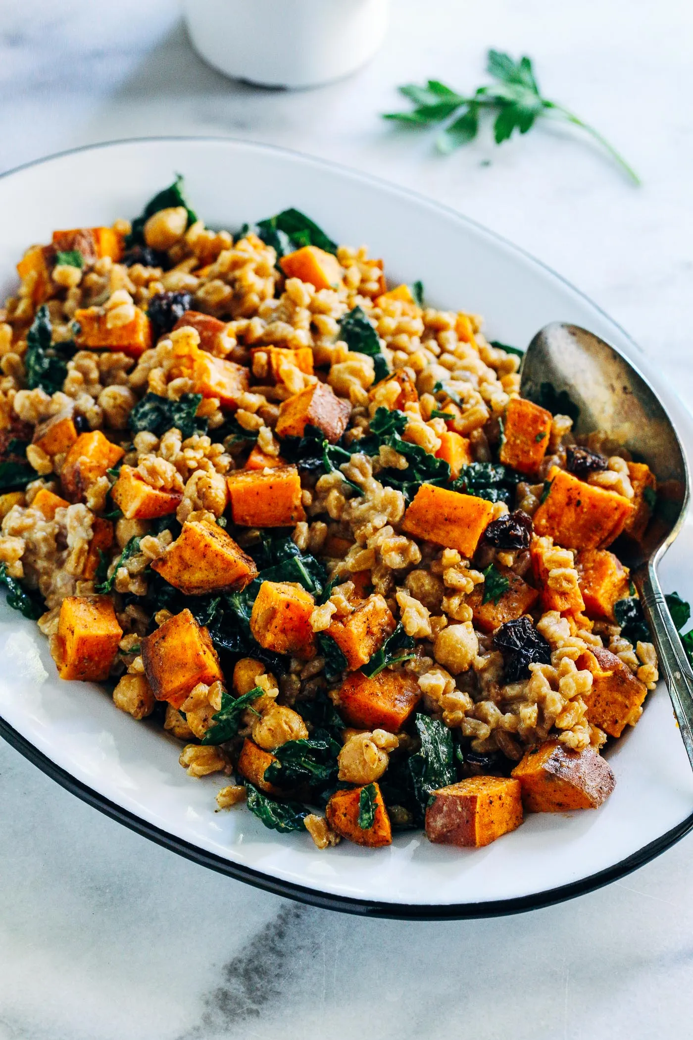 Sweet Potato Farro Salad