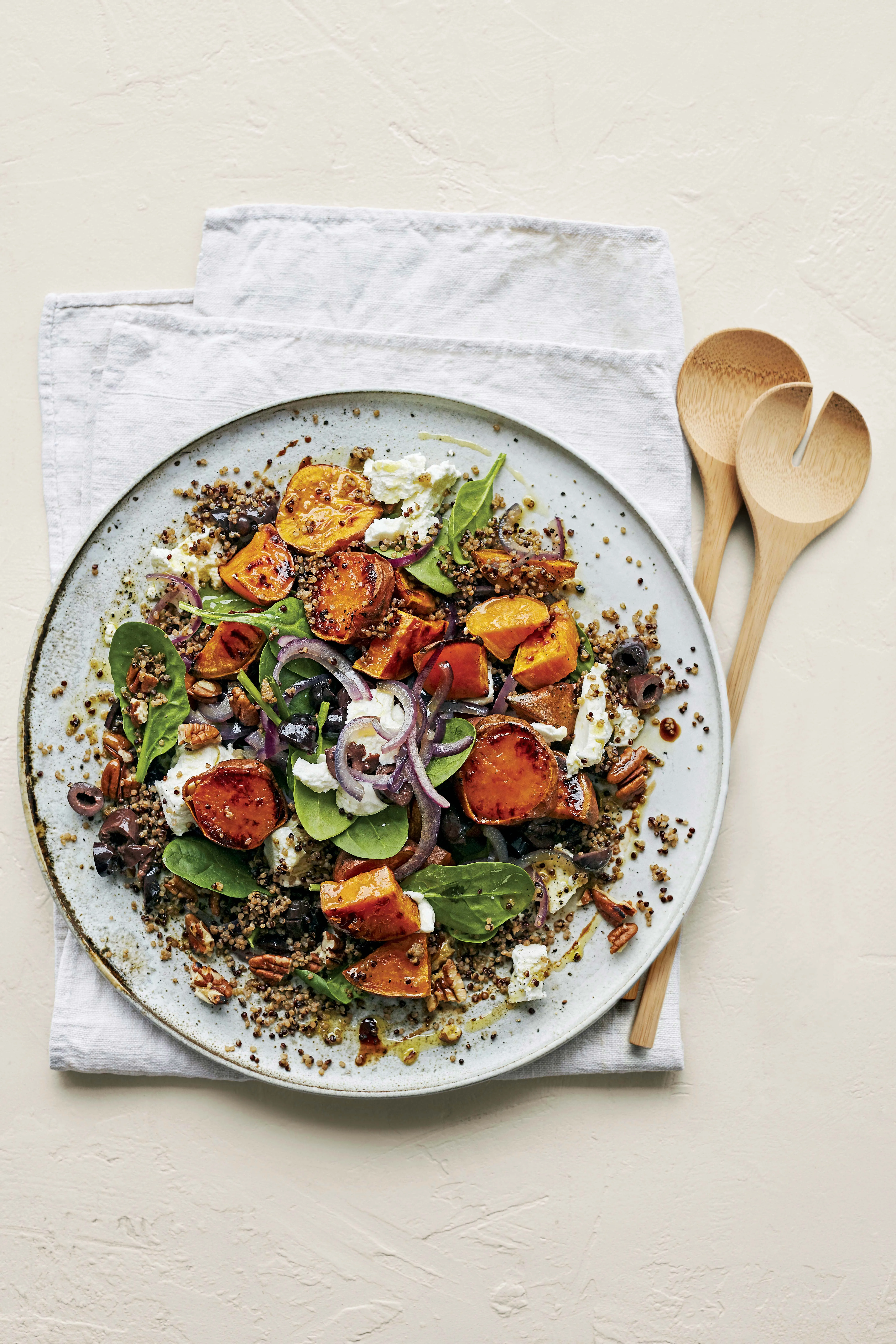 Sweet Potato Goat Cheese Salad