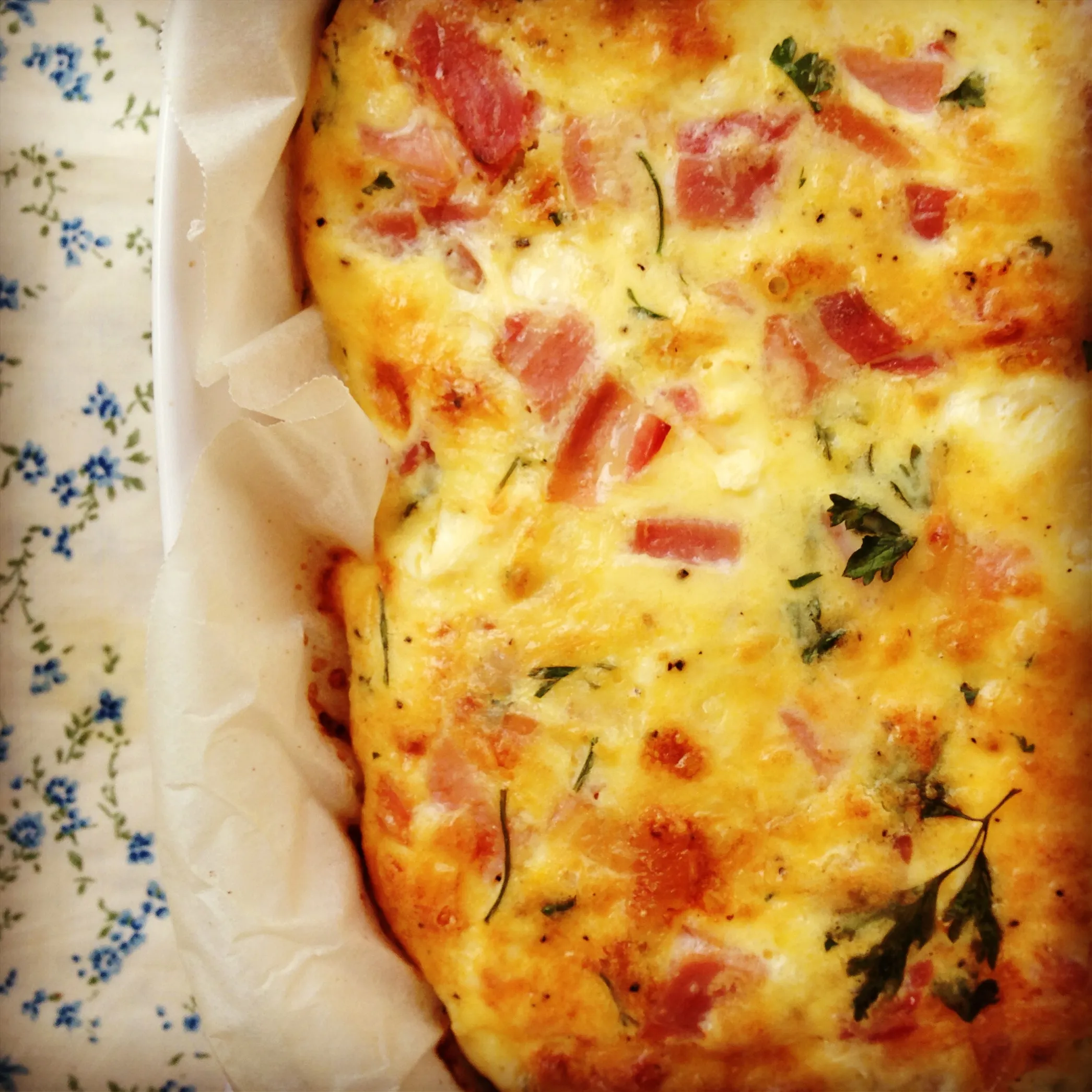 Sweet Potato Red Pepper Feta Frittata