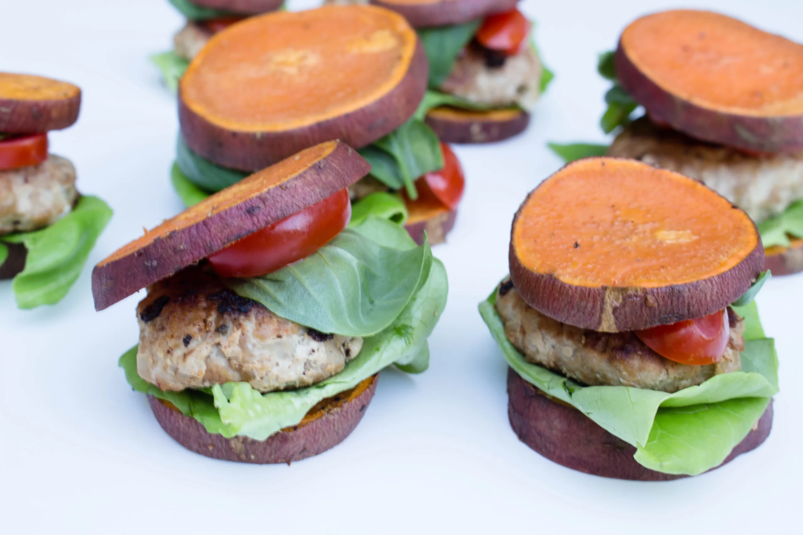 Sweet Potato Turkey Burger Sliders