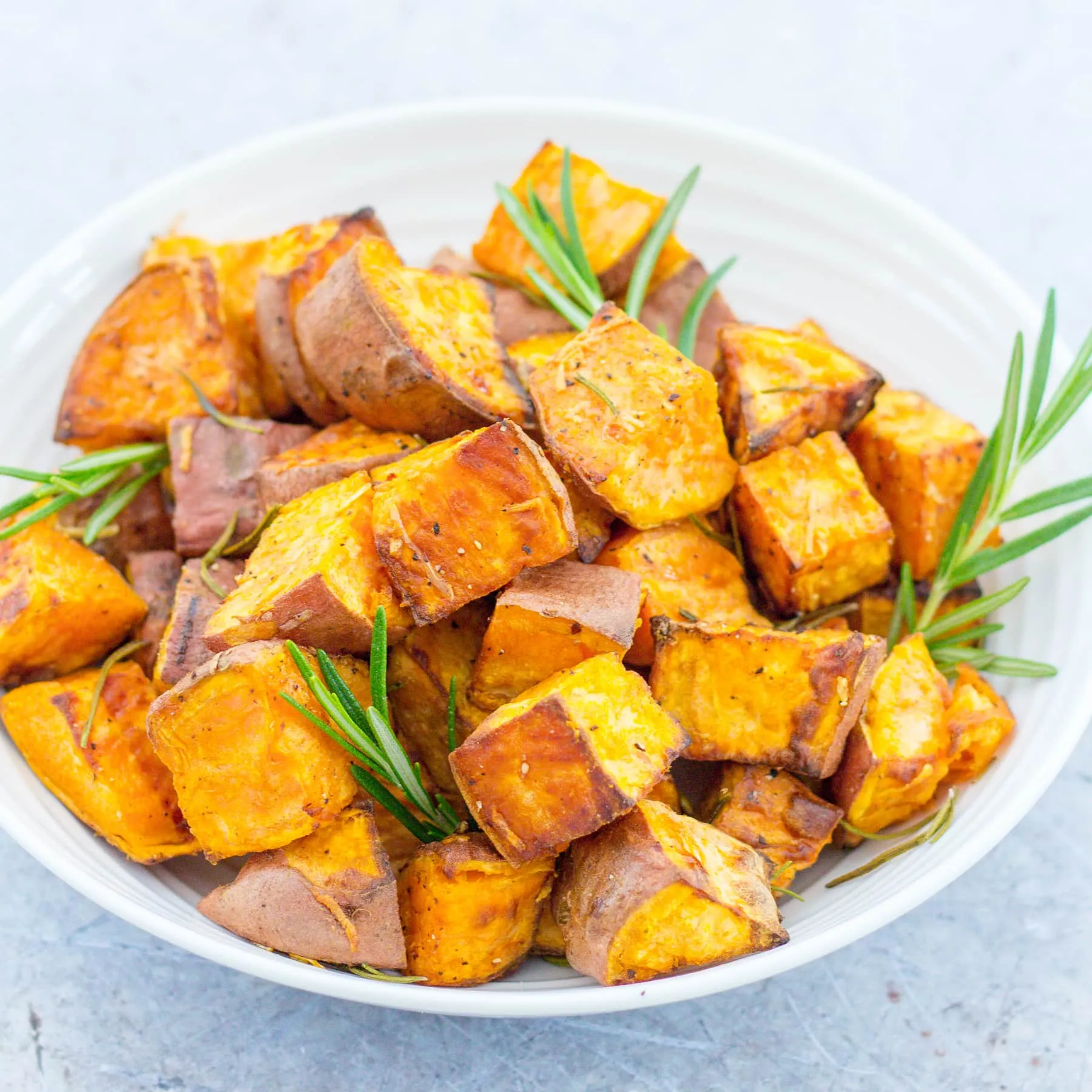 Sweet Potatoes Roasted with Rosemary and Garlic