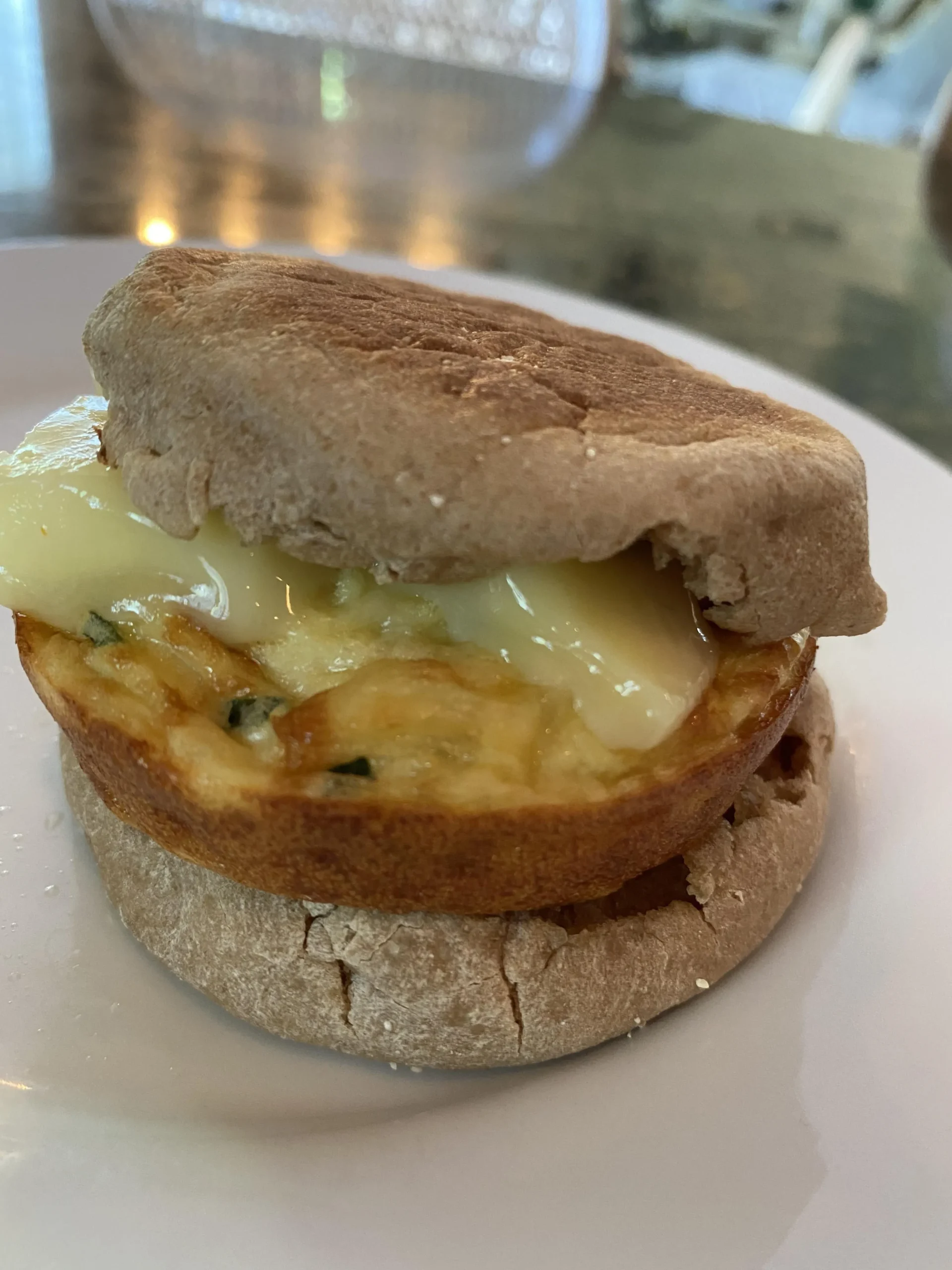 Swiss Cheese Cauliflower Frittata