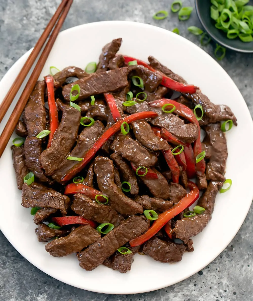 Szechuan Beef with Asparagus