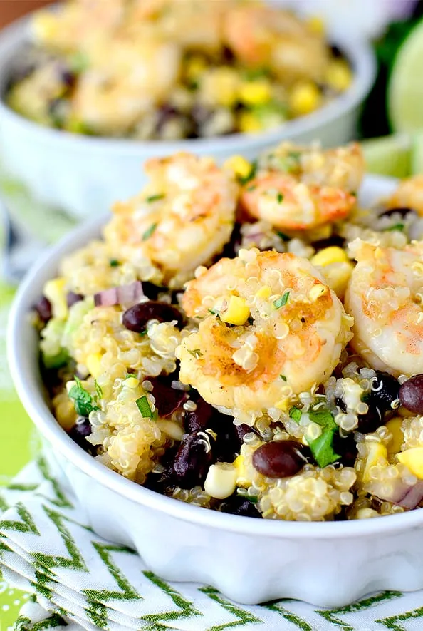 Tequila Lime Shrimp and Quinoa Salad