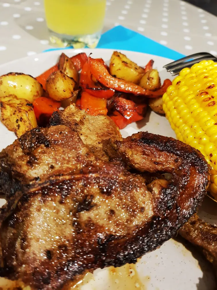 Thai Green Curry Lamb Loin Chops