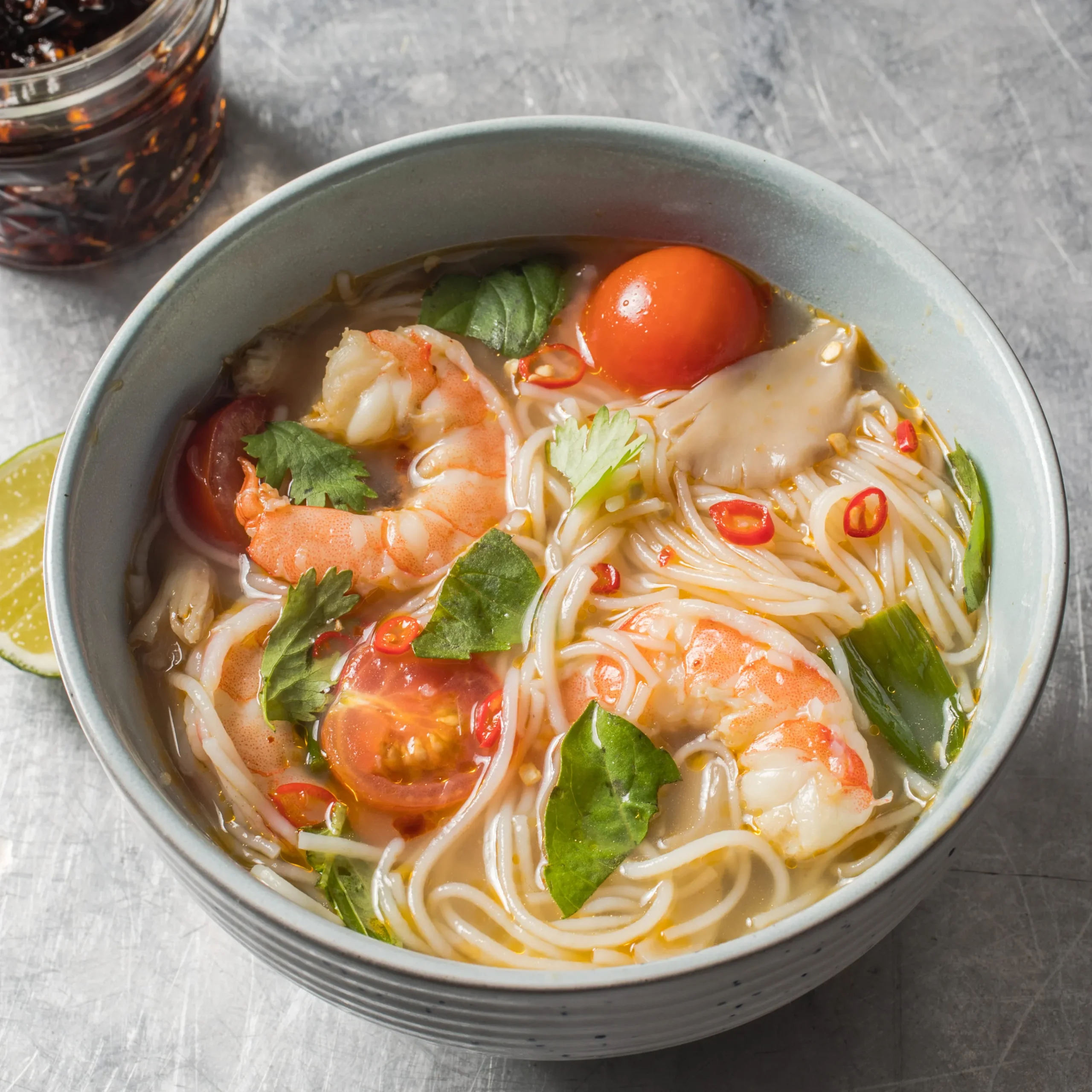 Thai Hot and Sour Shrimp Soup (Tom Yum Goong)