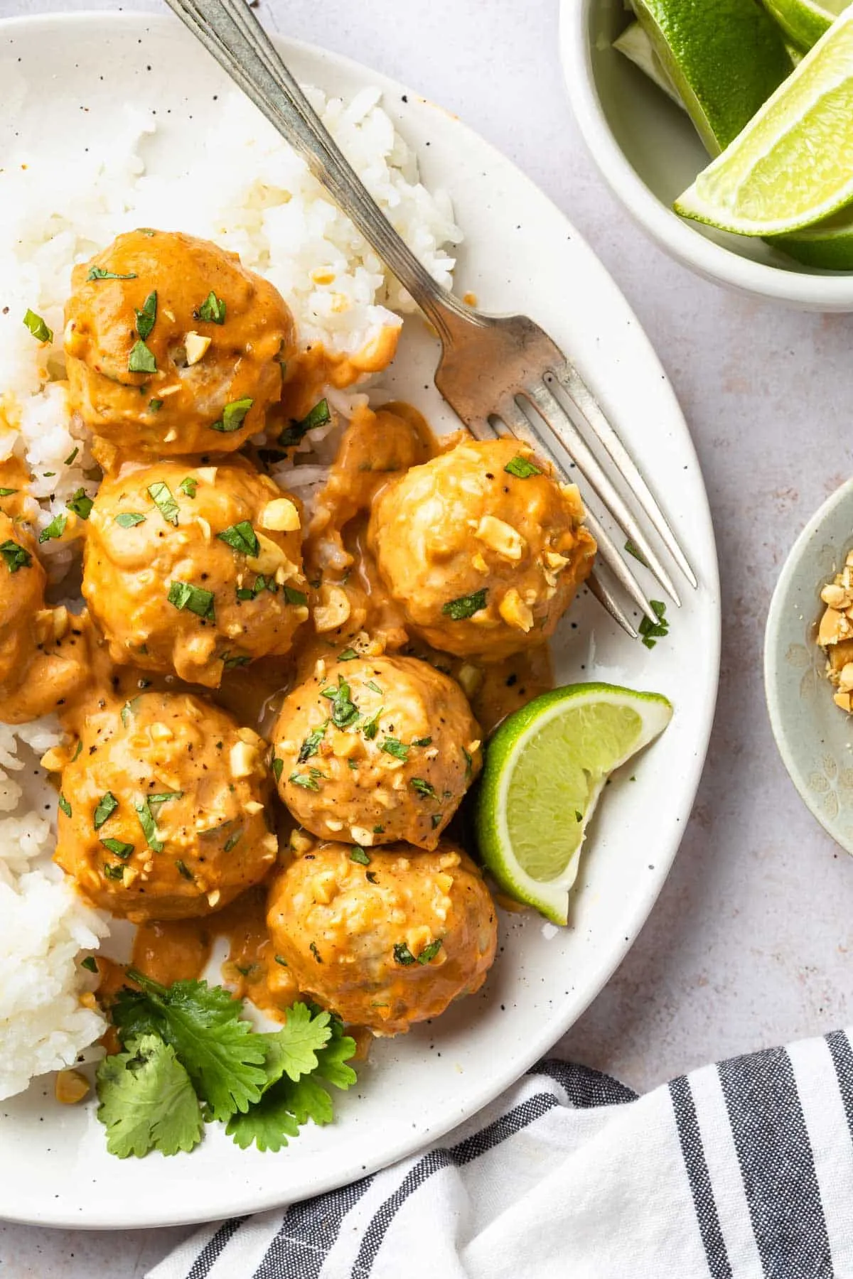 Thai Meatballs with Spicy Apricot Sauce