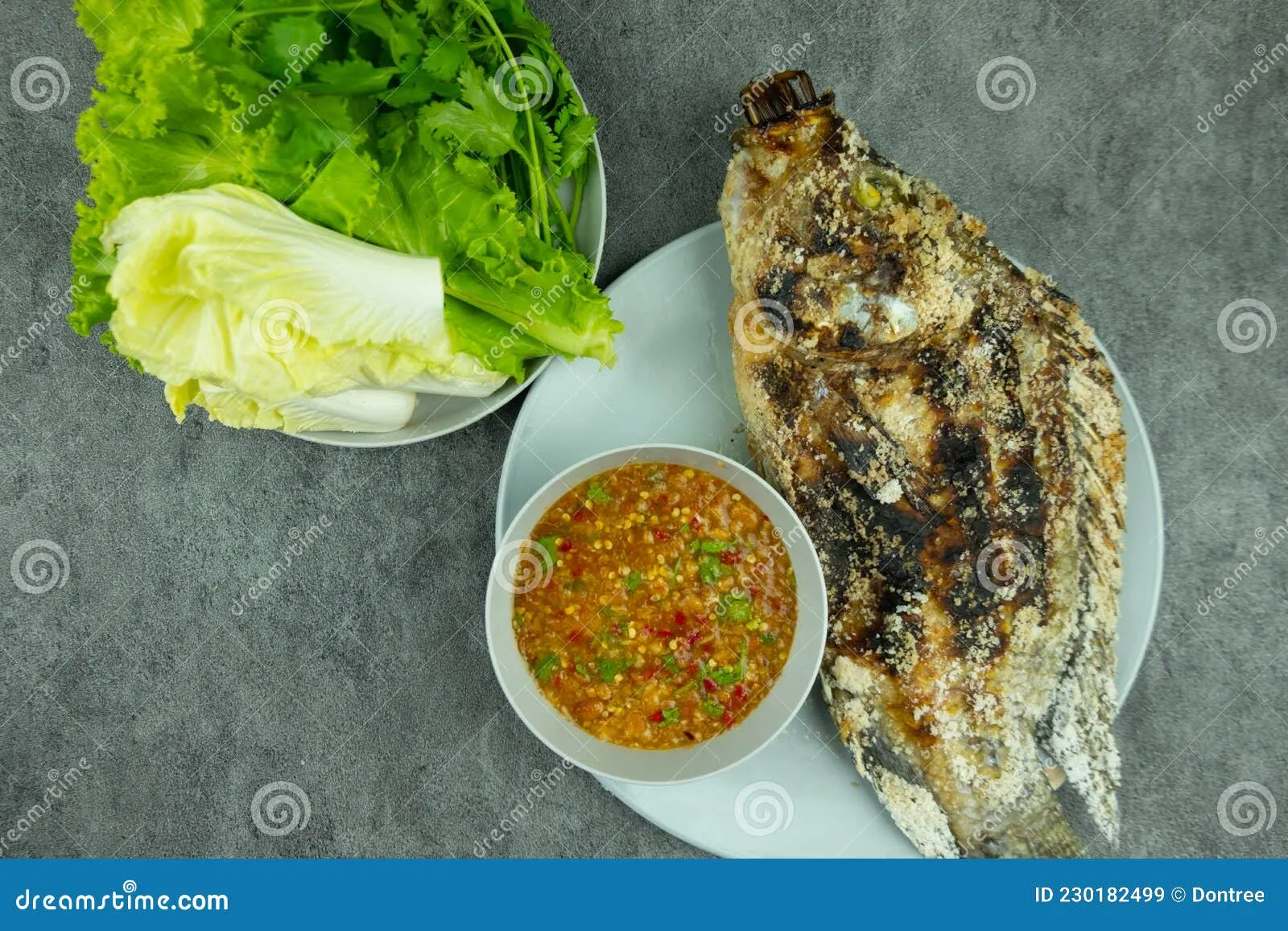 Thai Salt Crust Grilled Fish Pla Pao