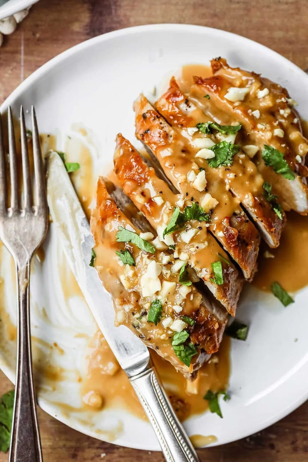 Thai Style Pork Loin with Peanut Sauce
