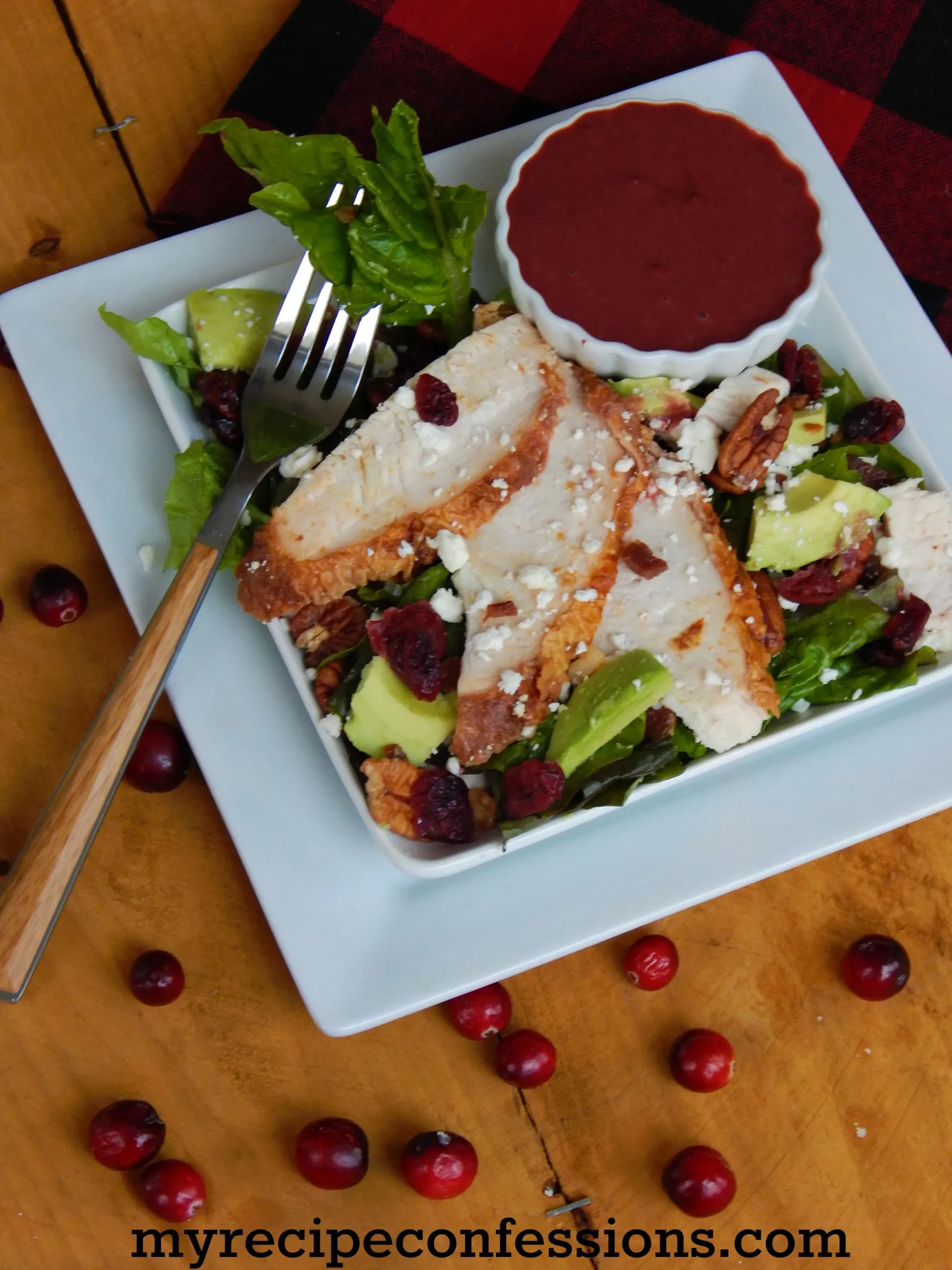 Thanksgiving Leftovers Turkey Cranberry Salad