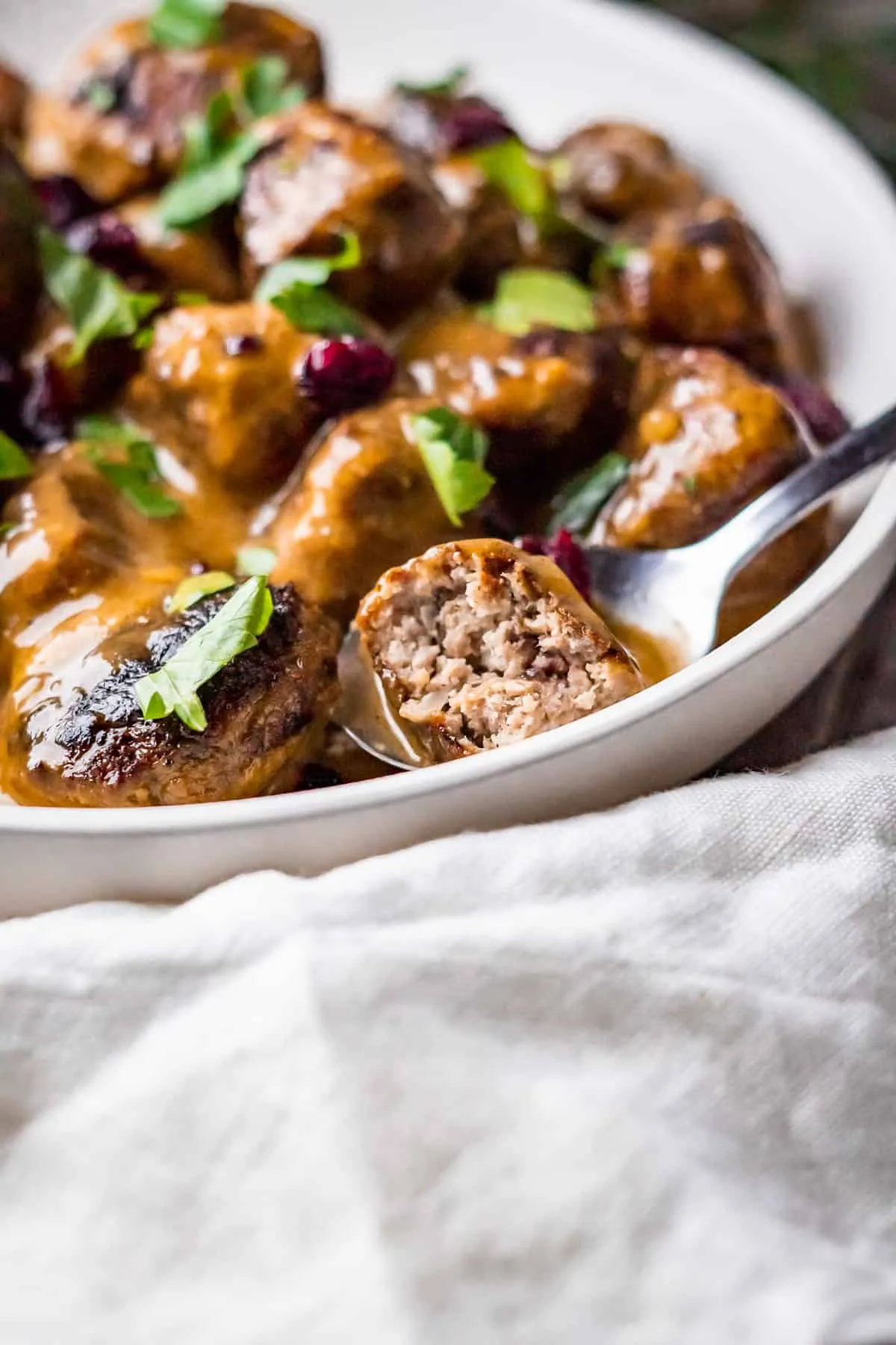 Thanksgiving Meatballs Turkey and Cranberry Meatballs